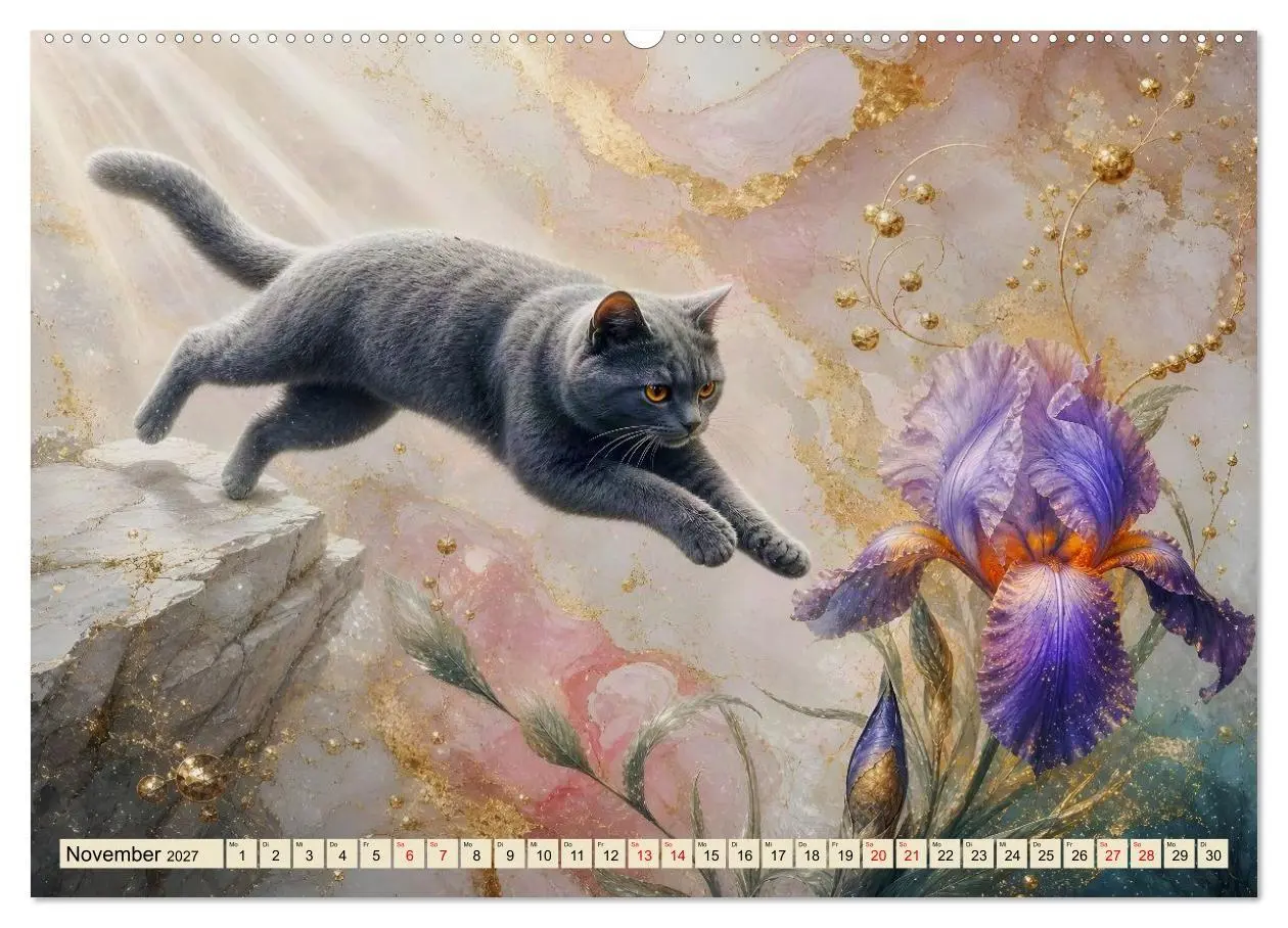Bild: 9783594386507 | Floras Samtpfoten (Wandkalender 2027 DIN A2 quer), CALVENDO...
