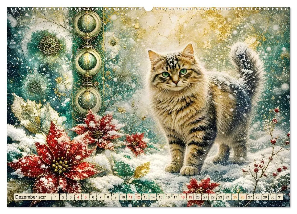 Bild: 9783594386507 | Floras Samtpfoten (Wandkalender 2027 DIN A2 quer), CALVENDO...