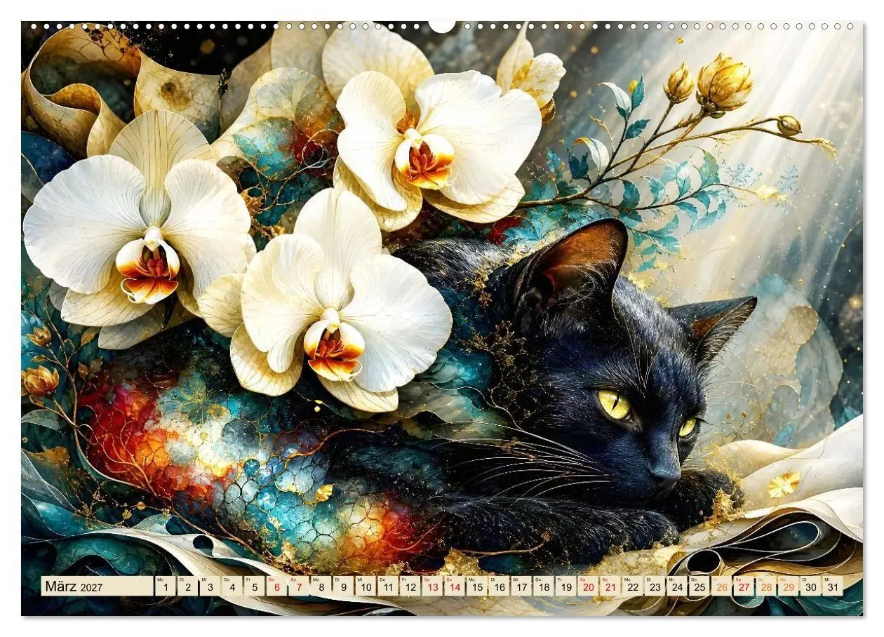 Bild: 9783594386507 | Floras Samtpfoten (Wandkalender 2027 DIN A2 quer), CALVENDO...