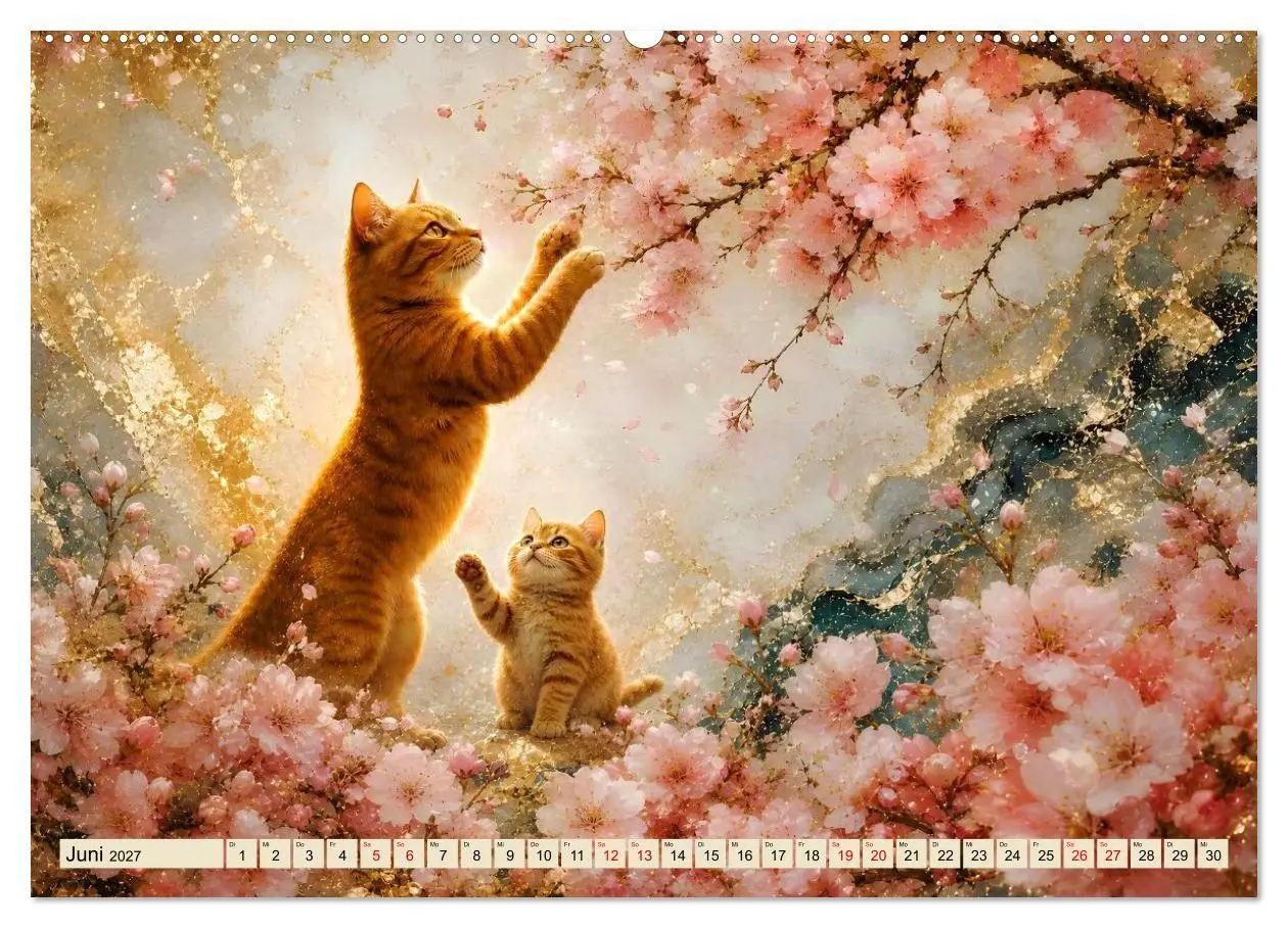 Bild: 9783594386507 | Floras Samtpfoten (Wandkalender 2027 DIN A2 quer), CALVENDO...