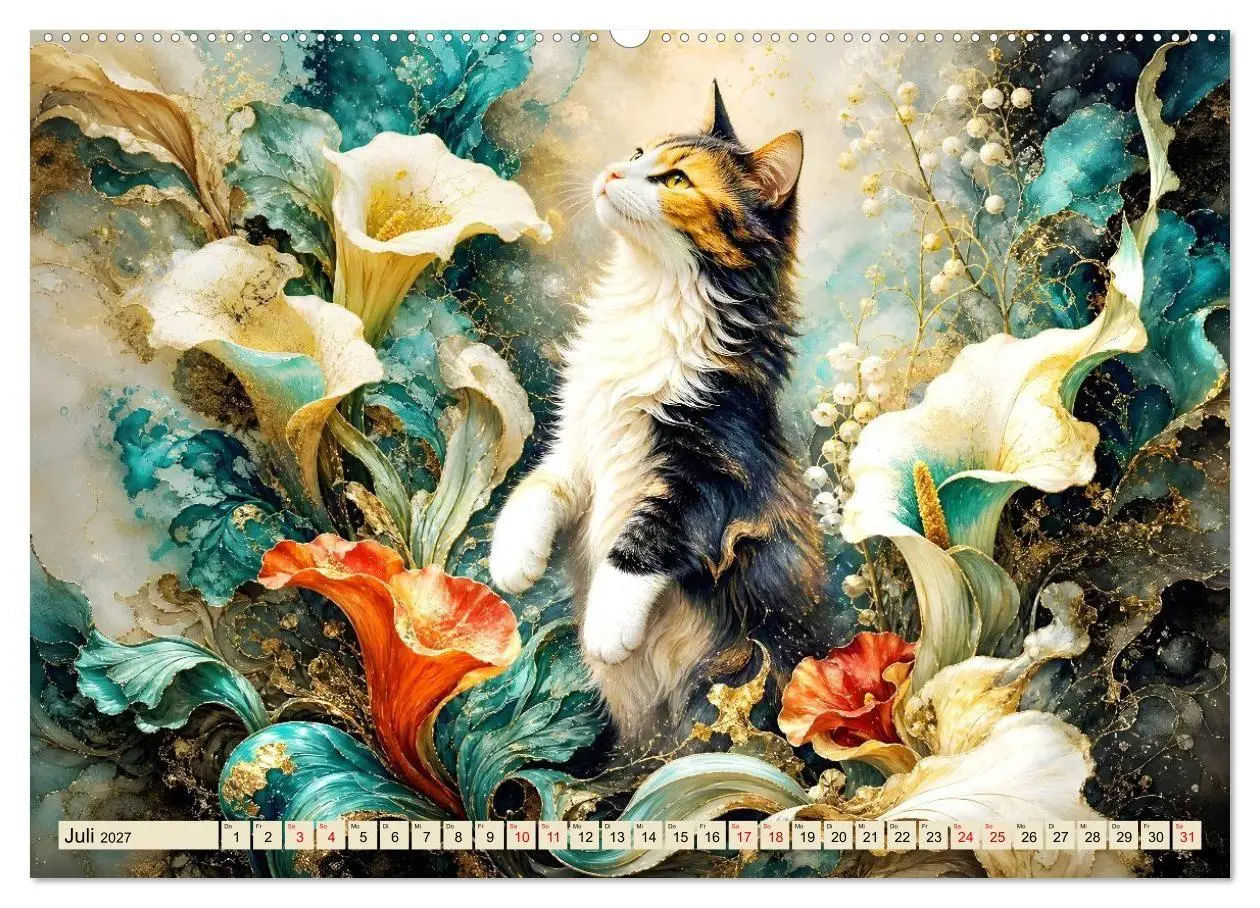 Bild: 9783594386507 | Floras Samtpfoten (Wandkalender 2027 DIN A2 quer), CALVENDO...