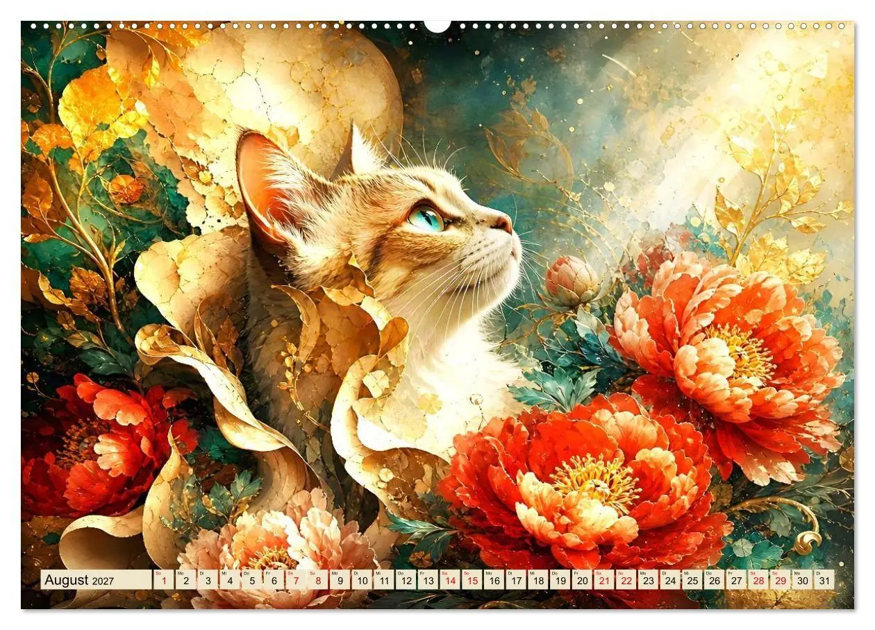 Bild: 9783594386507 | Floras Samtpfoten (Wandkalender 2027 DIN A2 quer), CALVENDO...