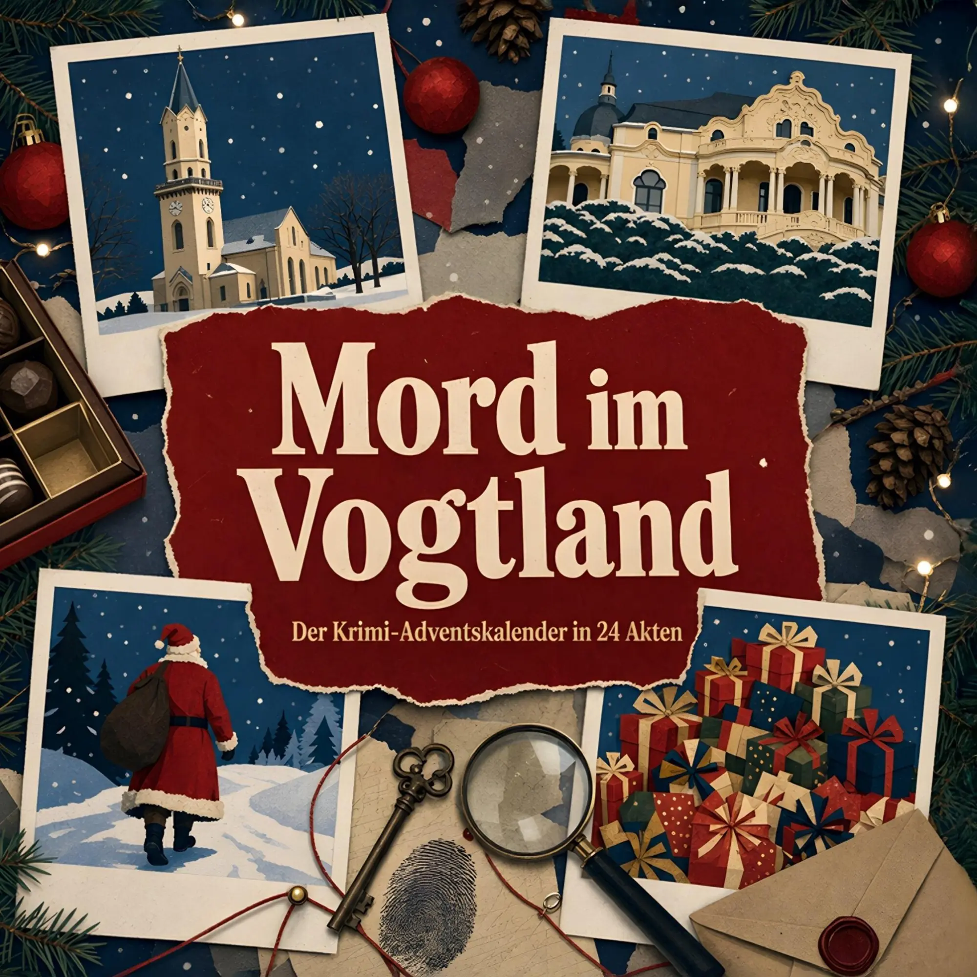 Cover: 9783696116507 | Mord im Vogtland | Der Krimi-Adventskalender in 24 Akten | Emily Frank