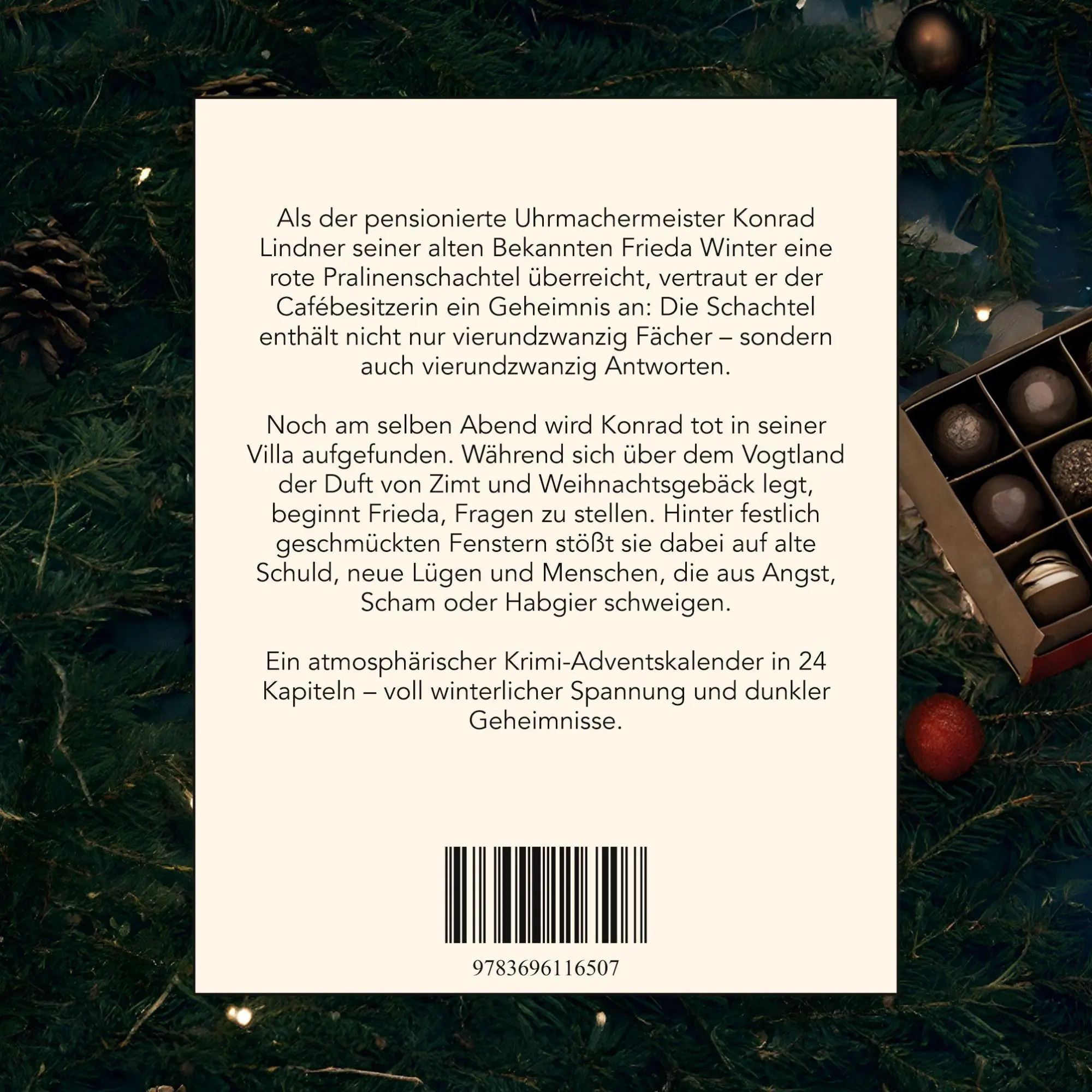 Rückseite: 9783696116507 | Mord im Vogtland | Der Krimi-Adventskalender in 24 Akten | Emily Frank