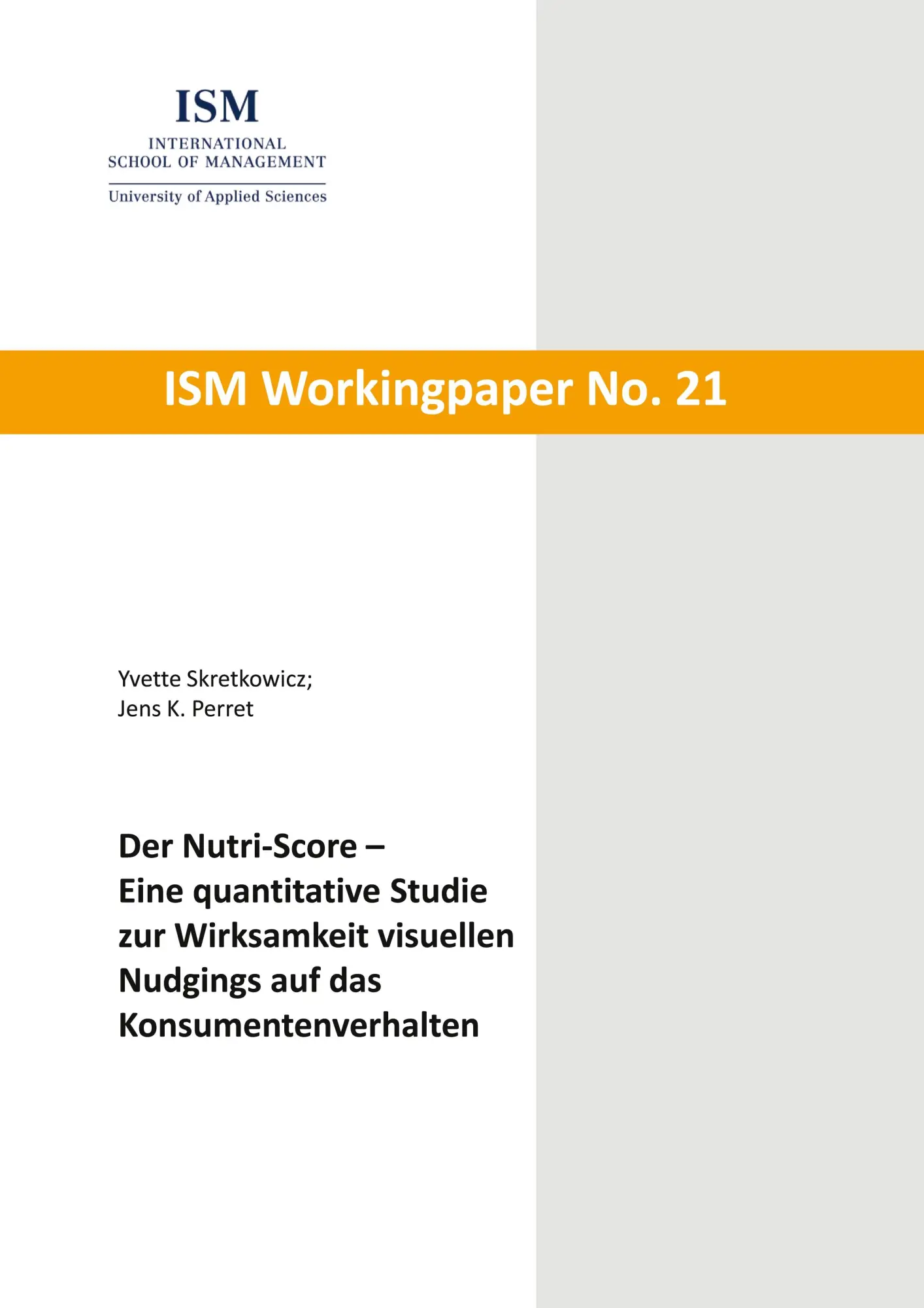 Cover: 9783757806507 | Der Nutri-Score | Yvette Skretkowicz (u. a.) | Taschenbuch | 28 S.