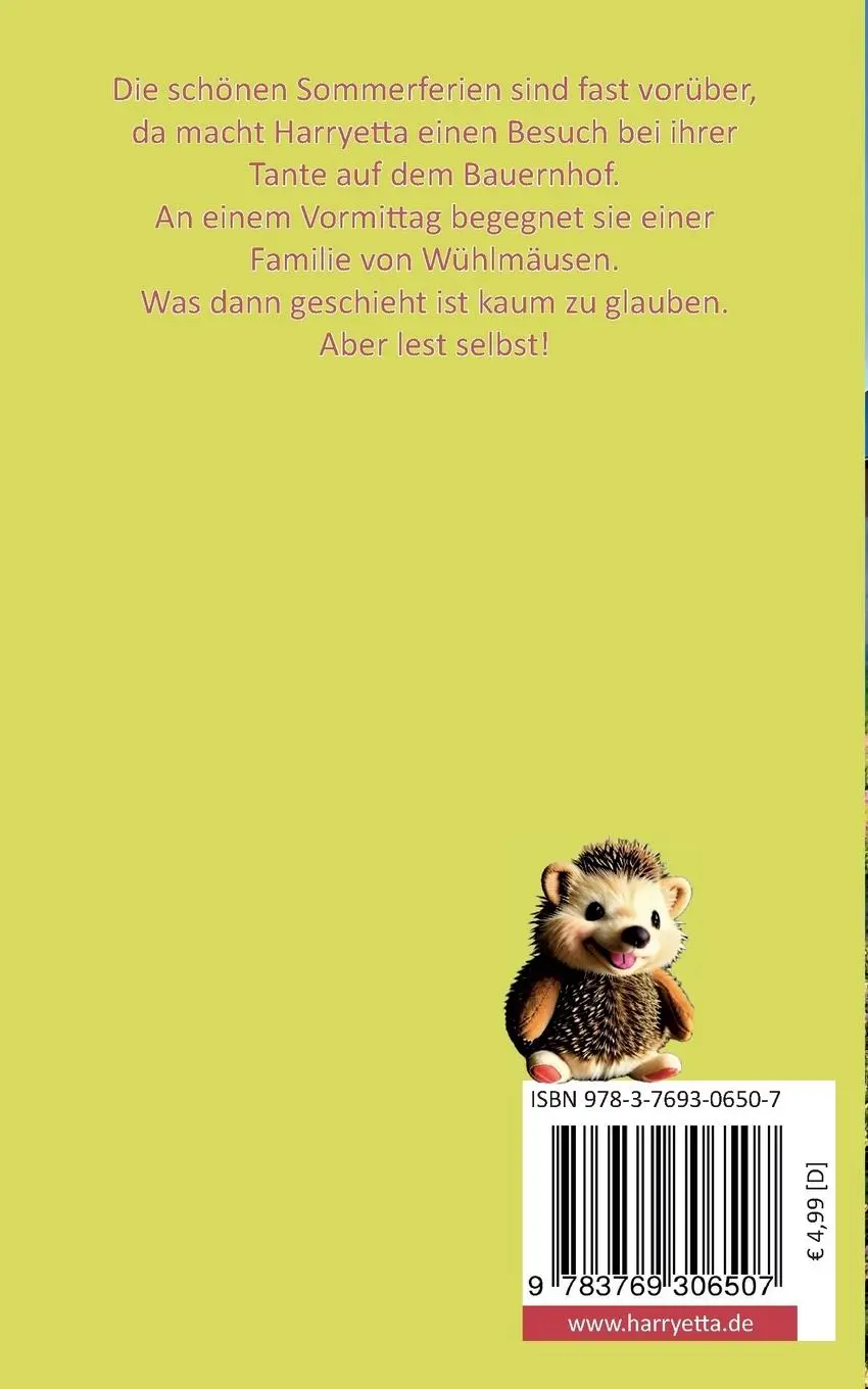 Rückseite: 9783769306507 | Harryetta und die Wühlmäuse | Markus D. Mühleisen | Taschenbuch | 2024