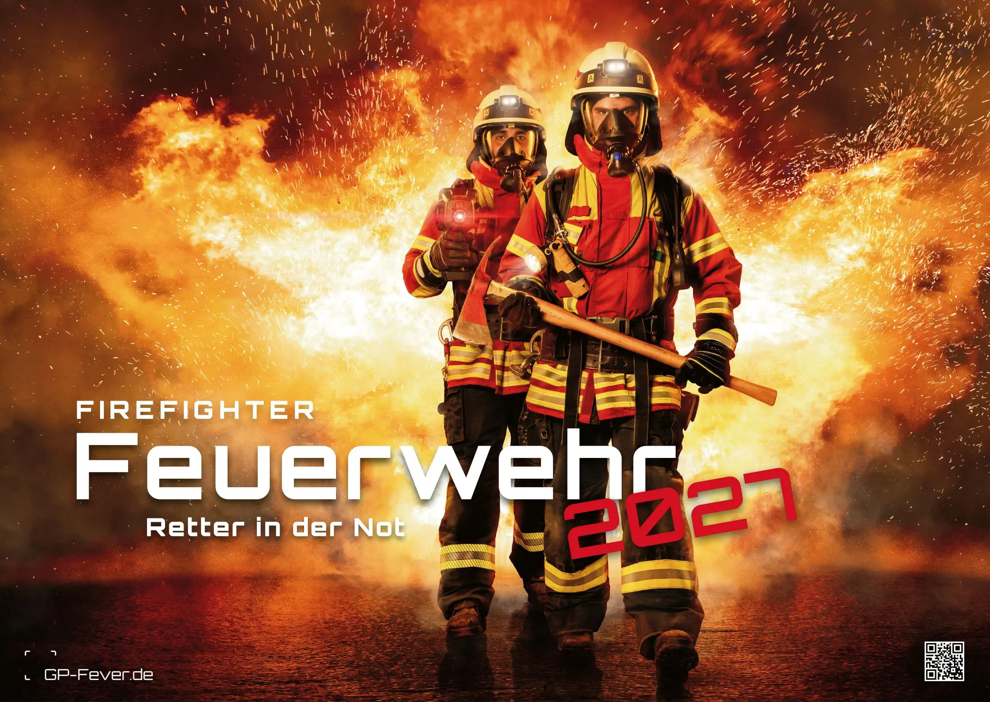 FIREFIGHTER - Retter in der Not - Feuerwehr - 2027 - Kalender DIN A2