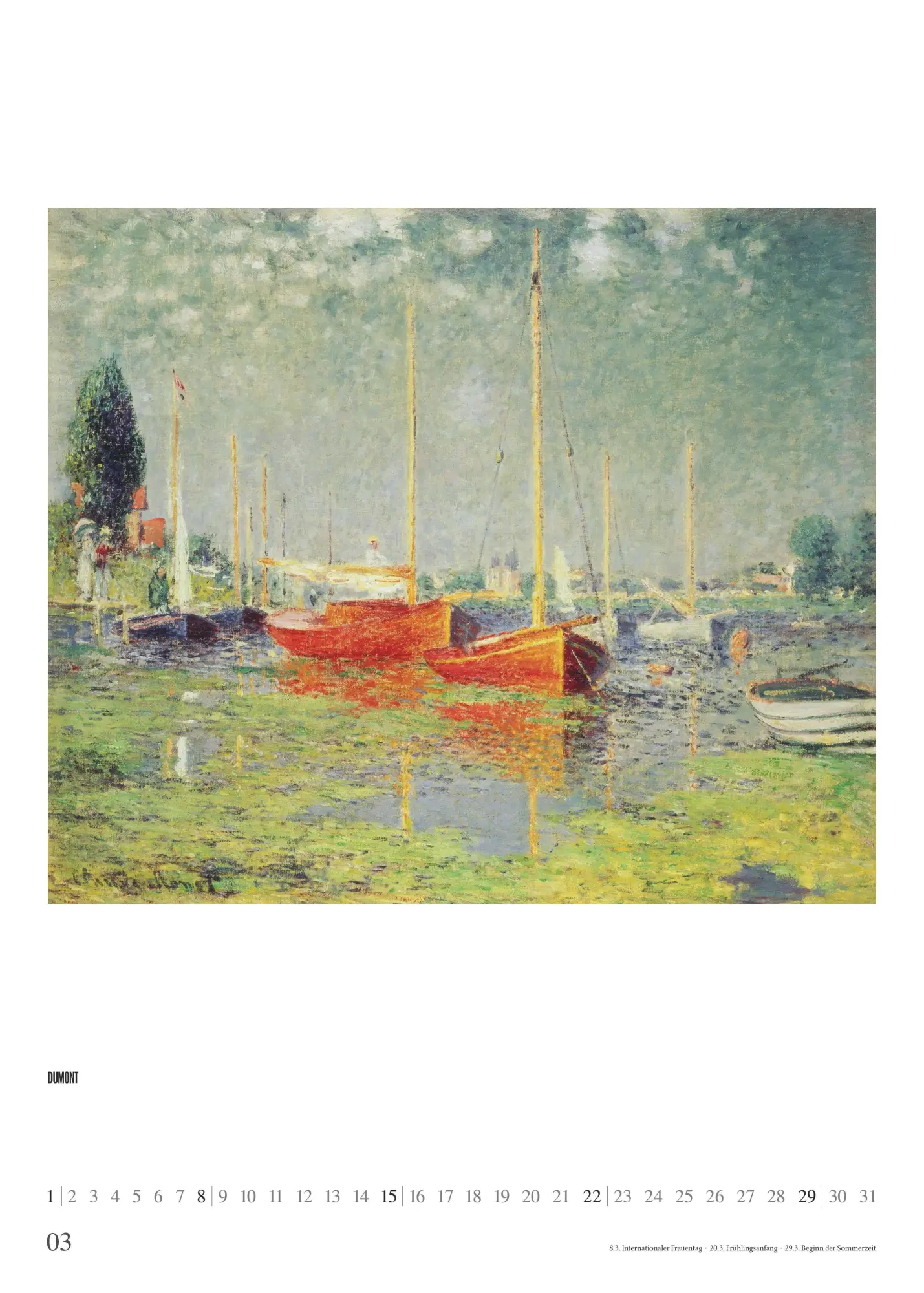 Bild: 4069095006607 | Claude Monet 2026 - Kunst-Kalender - Poster-Kalender - 50x70 | 3 S.