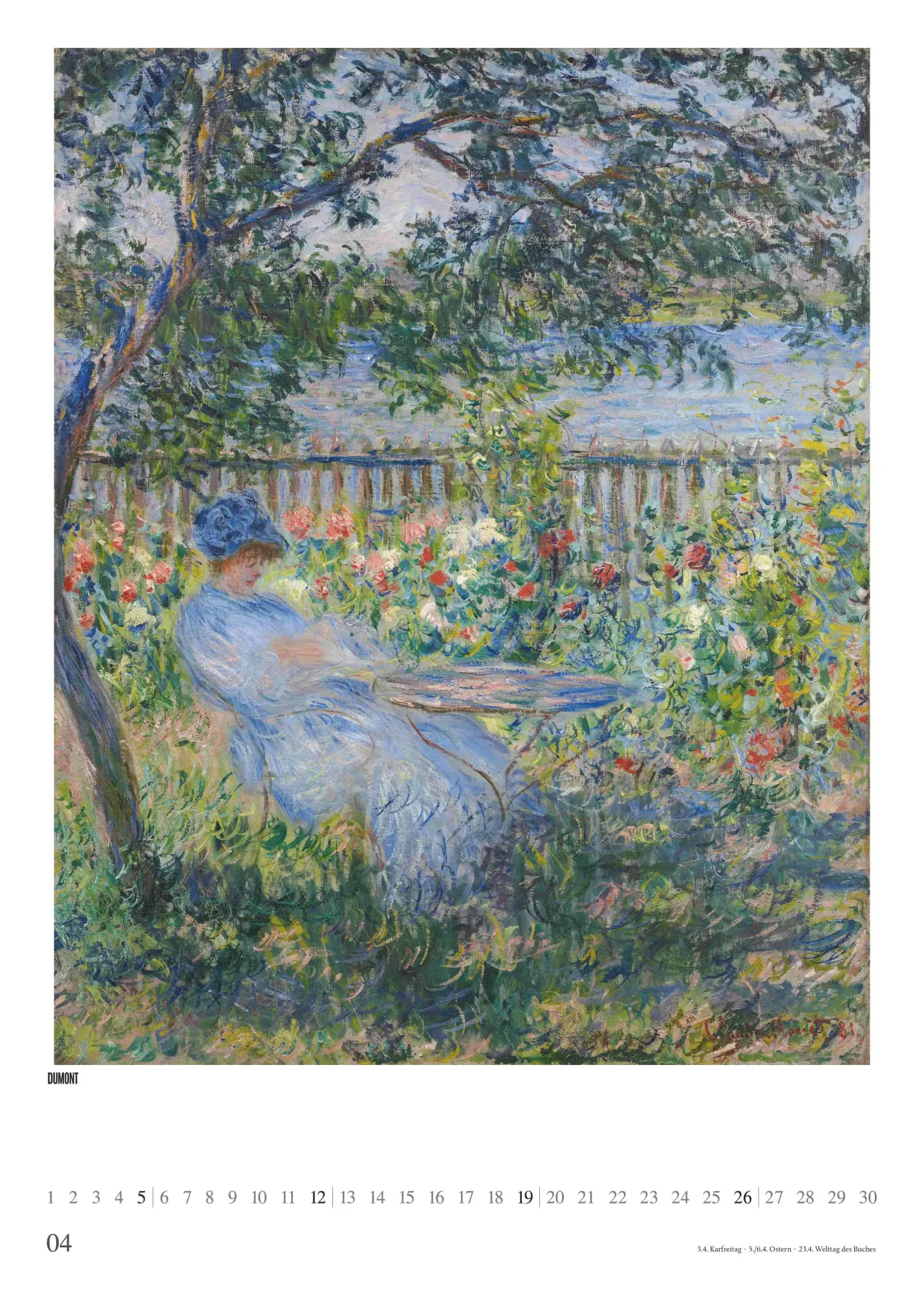 Bild: 4069095006607 | Claude Monet 2026 - Kunst-Kalender - Poster-Kalender - 50x70 | 3 S.