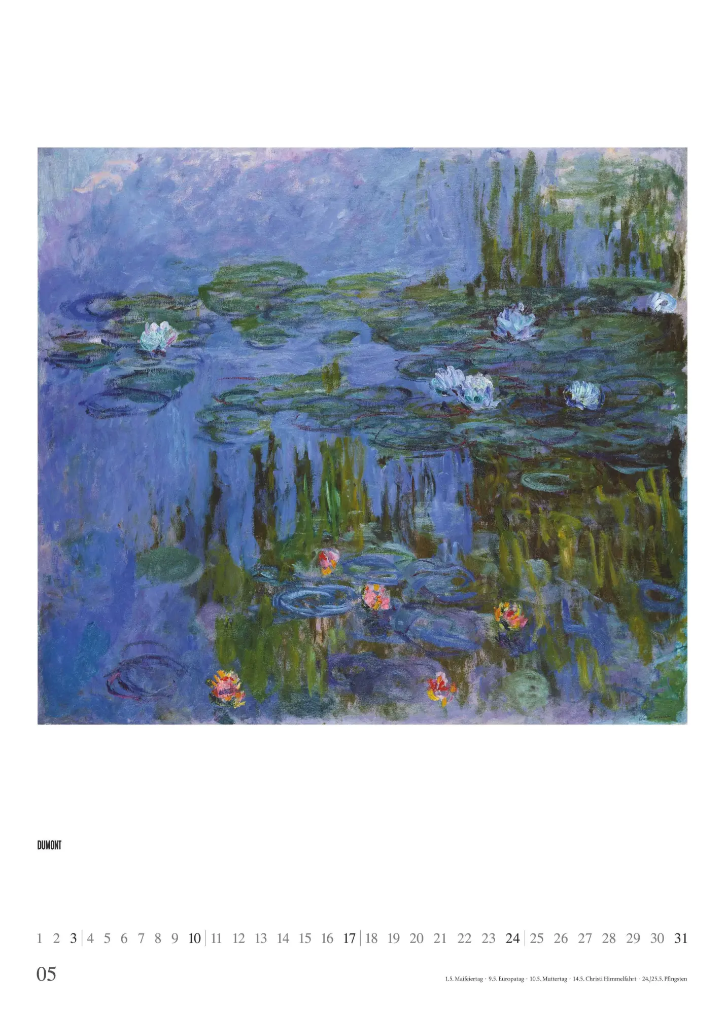 Bild: 4069095006607 | Claude Monet 2026 - Kunst-Kalender - Poster-Kalender - 50x70 | 3 S.