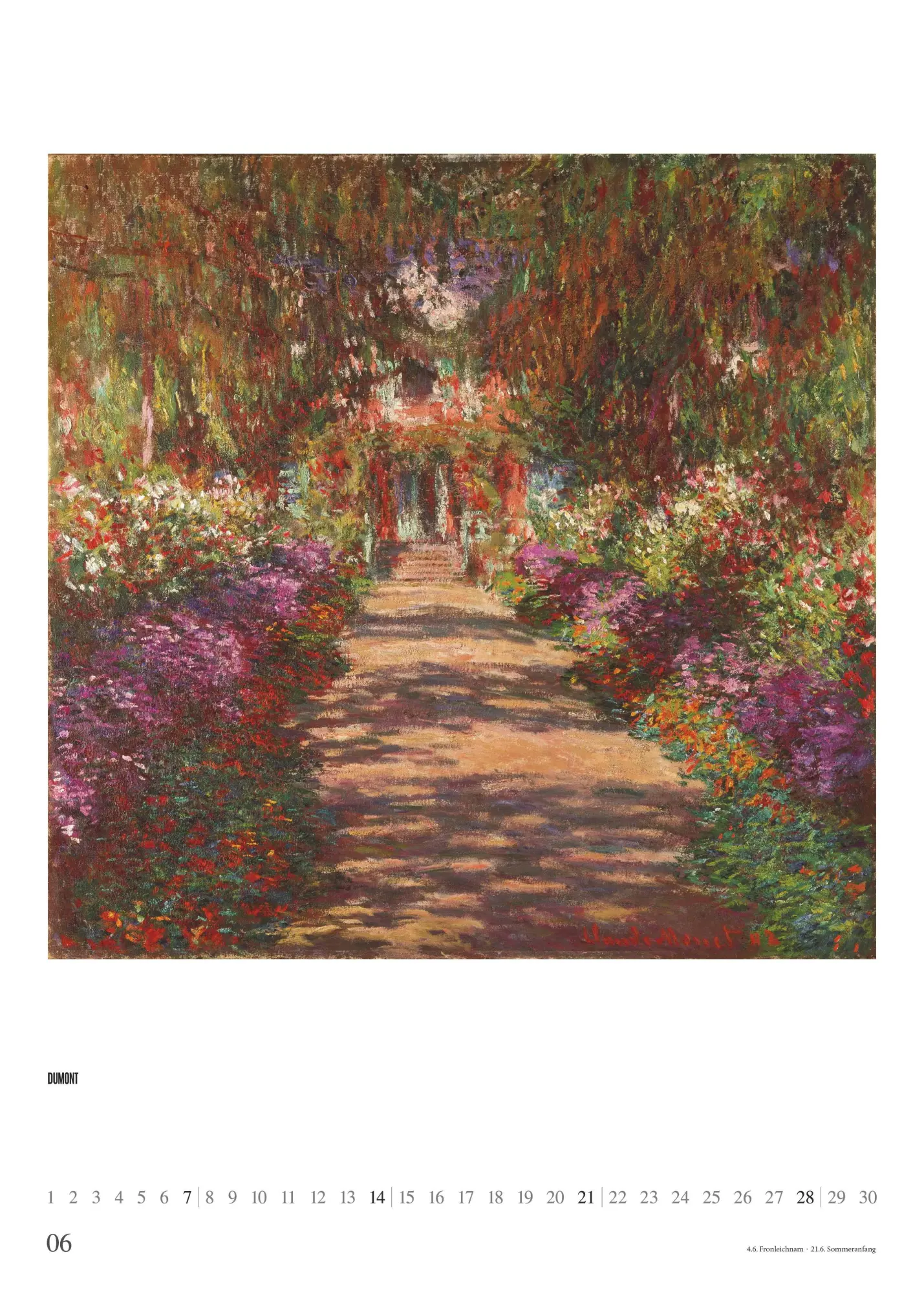 Bild: 4069095006607 | Claude Monet 2026 - Kunst-Kalender - Poster-Kalender - 50x70 | 3 S.