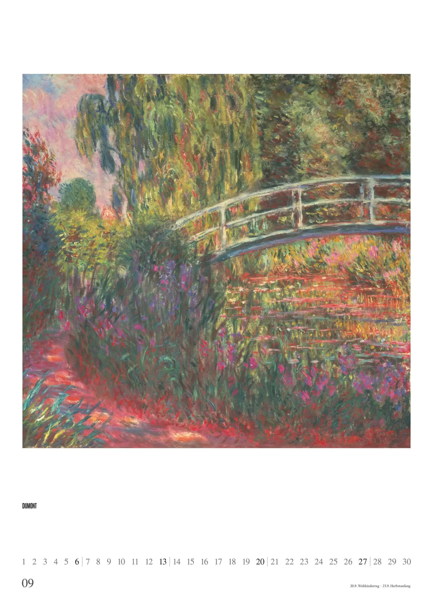 Bild: 4069095006607 | Claude Monet 2026 - Kunst-Kalender - Poster-Kalender - 50x70 | 3 S.