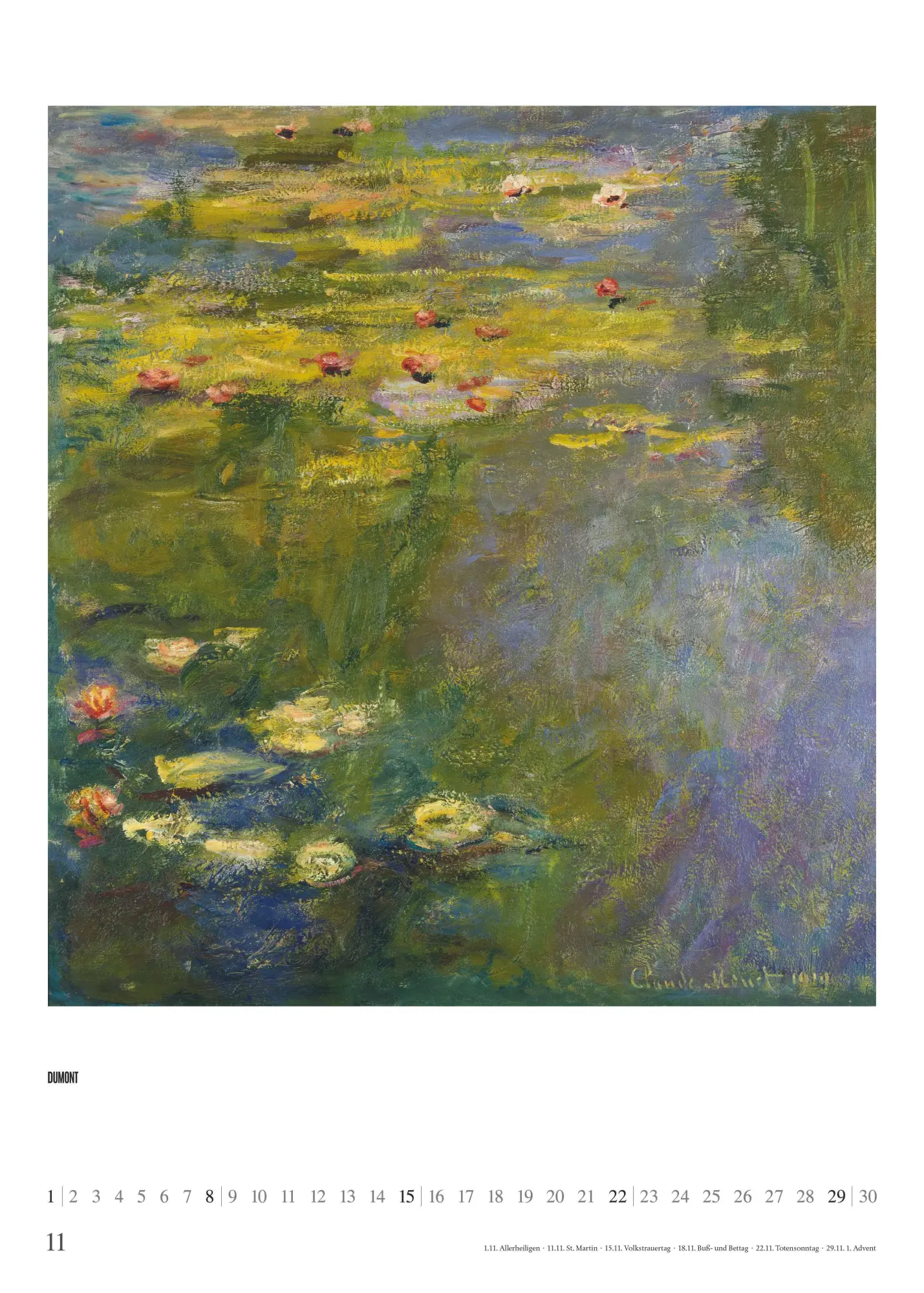 Bild: 4069095006607 | Claude Monet 2026 - Kunst-Kalender - Poster-Kalender - 50x70 | 3 S.