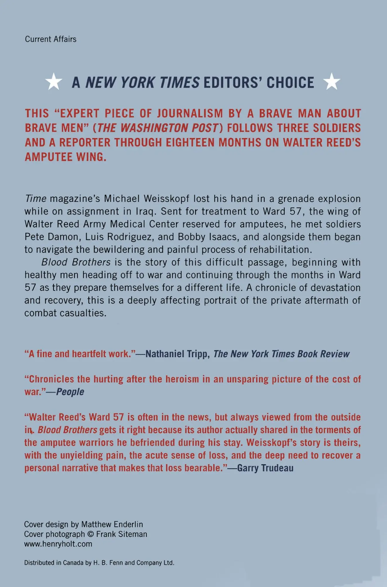 Rückseite: 9780805086607 | Blood Brothers | Among the Soldiers of Ward 57 | Michael Weisskopf