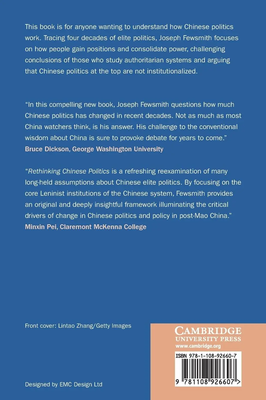 Rückseite: 9781108926607 | Rethinking Chinese Politics | Joseph Fewsmith | Taschenbuch | Englisch