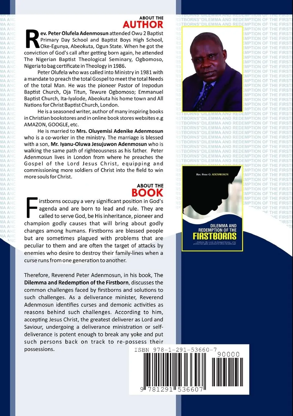 Rückseite: 9781291536607 | Dilemma and Redemption of the Firstborns | Peter O Adenmosun | Buch