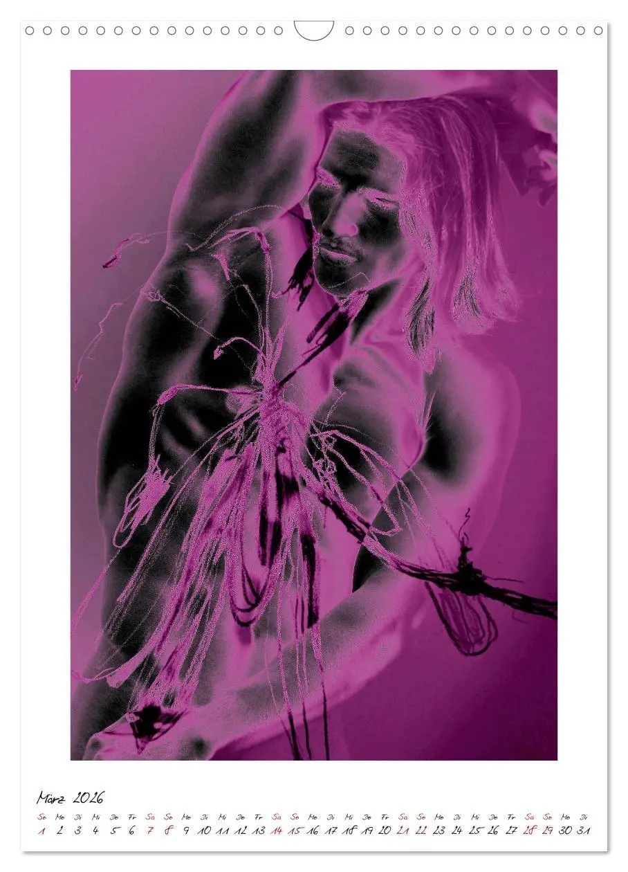Bild: 9783516396607 | Aktfloral (Wandkalender 2026 DIN A3 hoch), CALVENDO Monatskalender