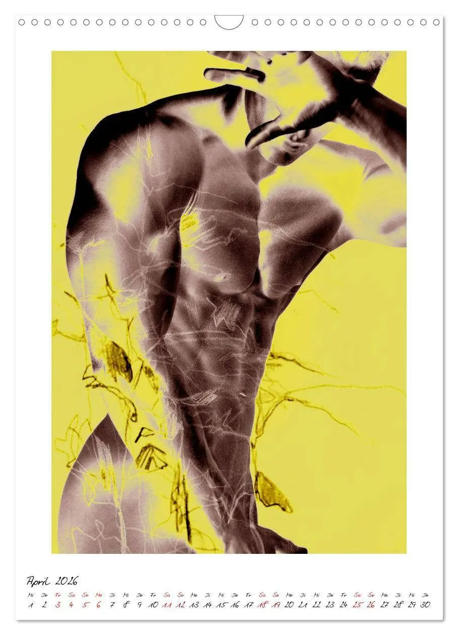 Bild: 9783516396607 | Aktfloral (Wandkalender 2026 DIN A3 hoch), CALVENDO Monatskalender