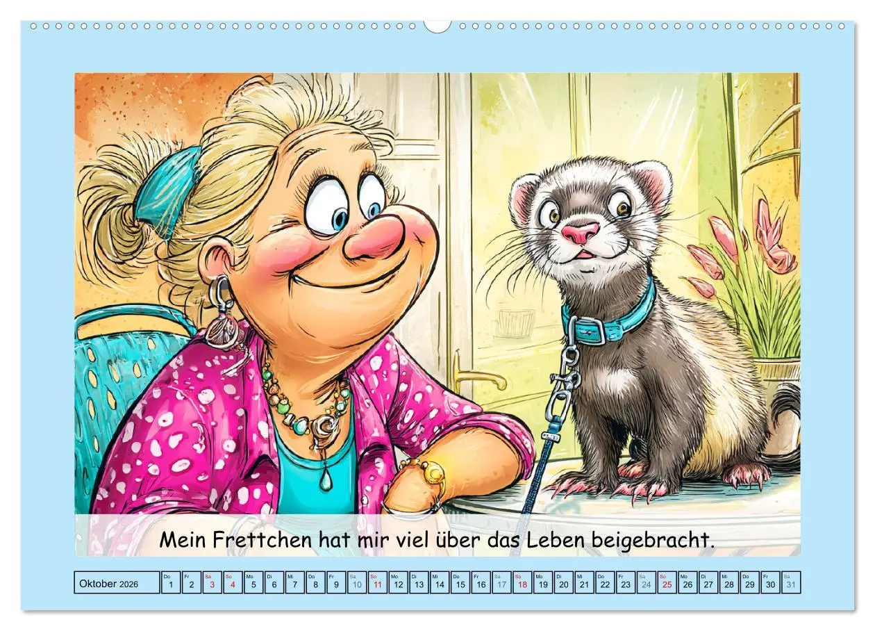 Bild: 9783516606607 | Frettchen. Lustige Cartoons und witzige Sprüche (Wandkalender 2026...