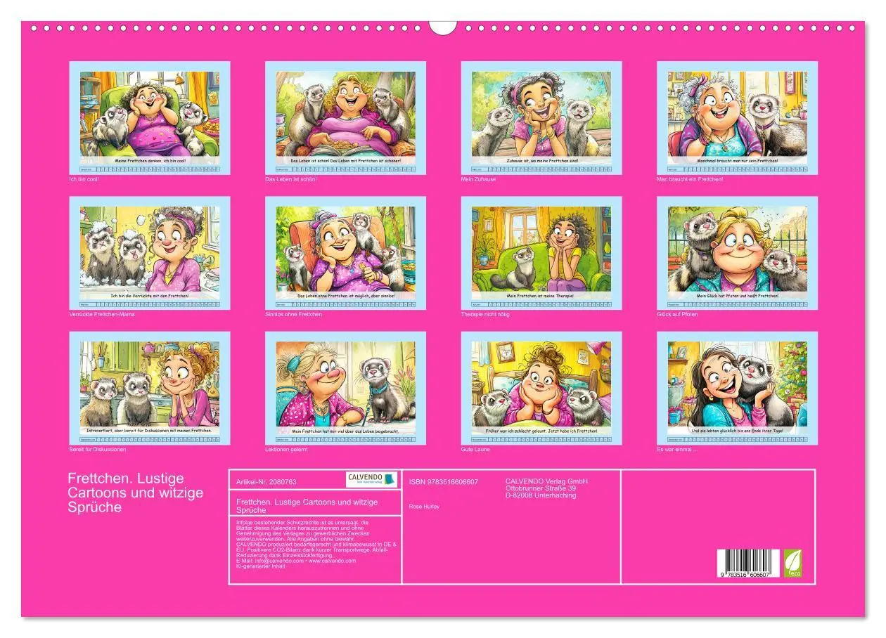 Bild: 9783516606607 | Frettchen. Lustige Cartoons und witzige Sprüche (Wandkalender 2026...