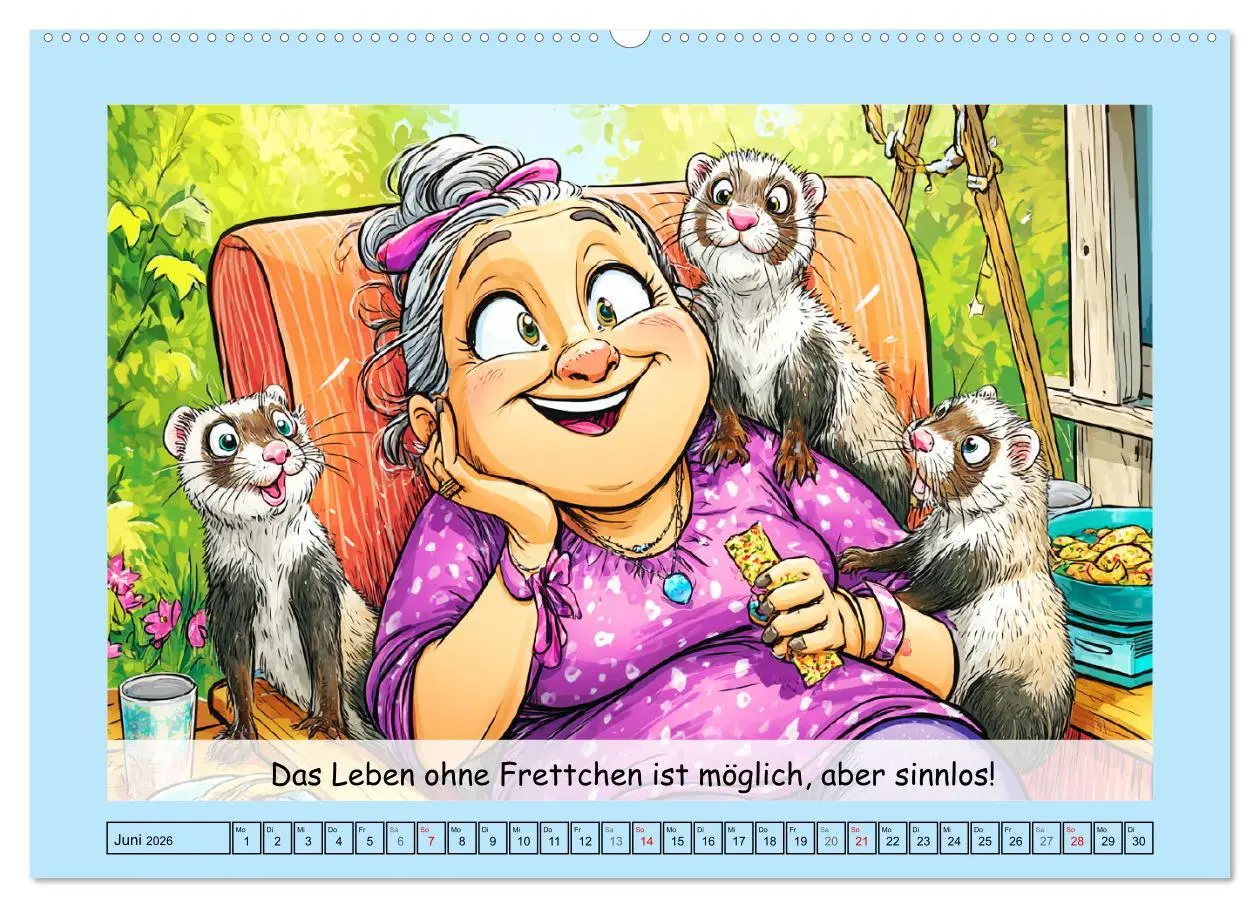 Bild: 9783516606607 | Frettchen. Lustige Cartoons und witzige Sprüche (Wandkalender 2026...