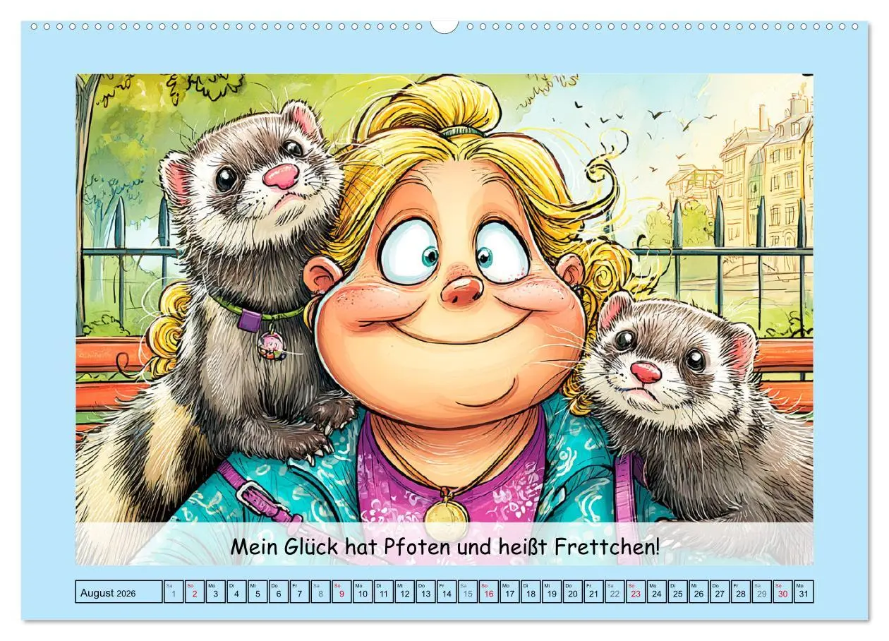 Bild: 9783516606607 | Frettchen. Lustige Cartoons und witzige Sprüche (Wandkalender 2026...