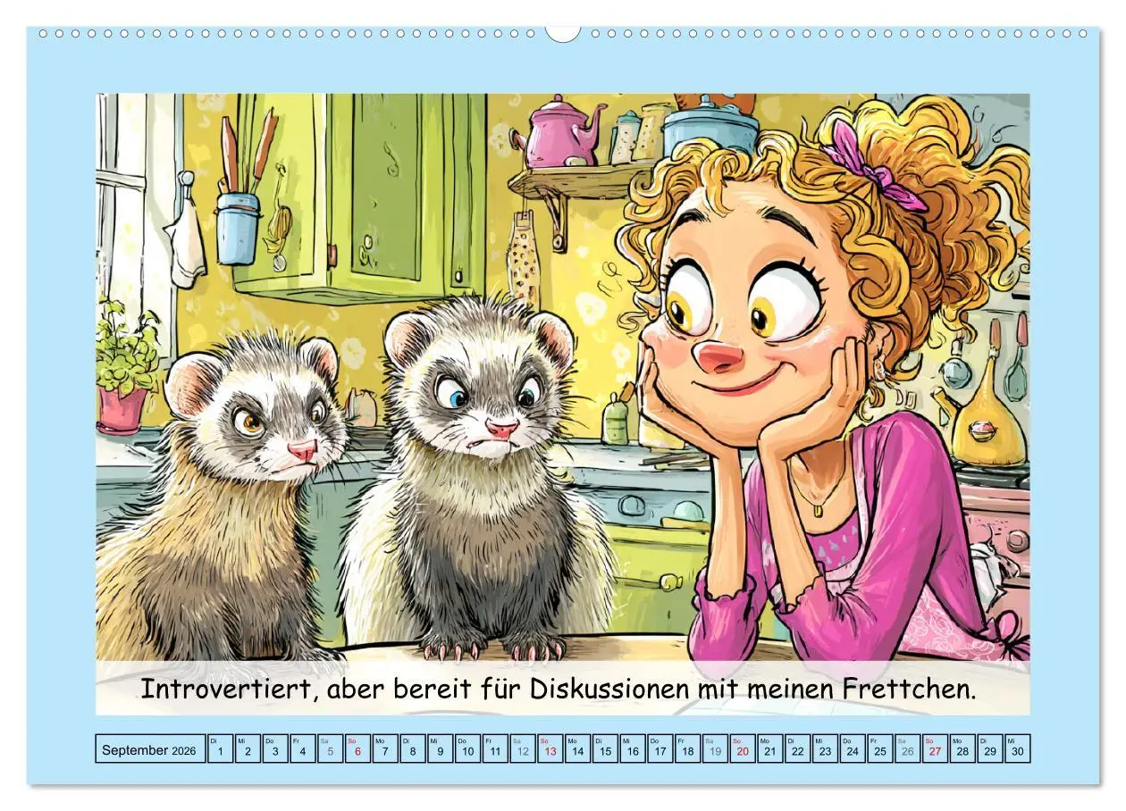 Bild: 9783516606607 | Frettchen. Lustige Cartoons und witzige Sprüche (Wandkalender 2026...