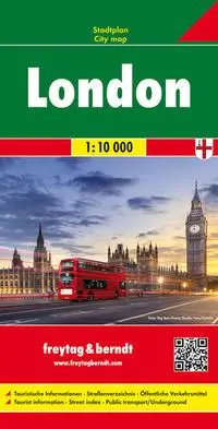 Cover: 9783707916607 | London, Stadtplan 1:10.000 | (Land-)Karte | Karte/Landkarte | Deutsch