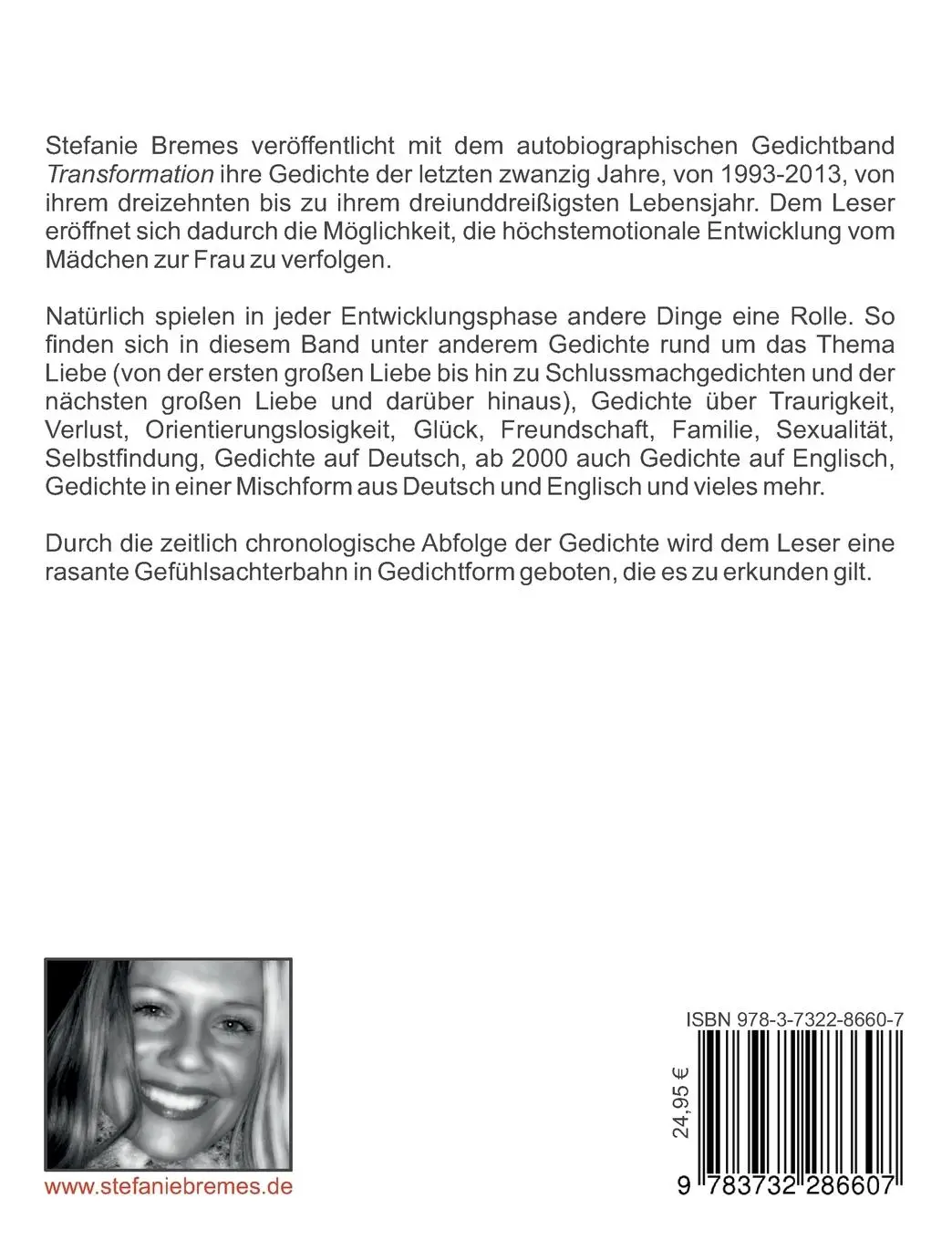 Rückseite: 9783732286607 | Transformation | Stefanie Bremes | Taschenbuch | 320 S. | Deutsch