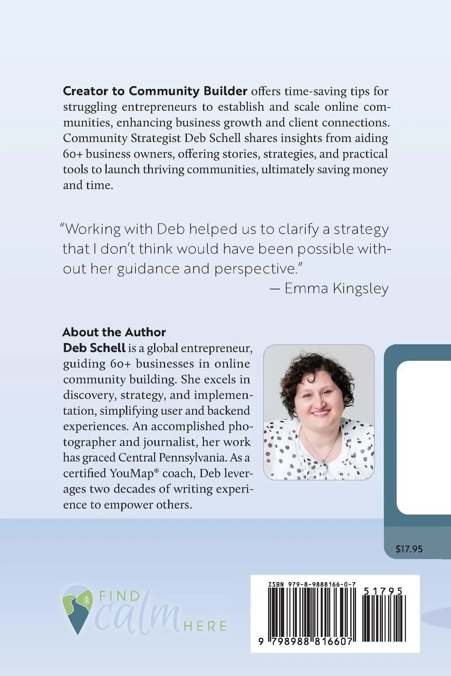 Rückseite: 9798988816607 | Creator to Community Builder | Deb Schell | Taschenbuch | Englisch