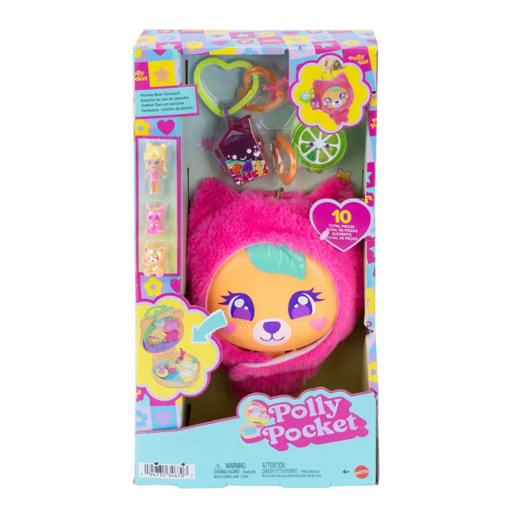 Cover: 194735346707 | Polly Pocket Plüsch Schatulle | Offene Verpackung | JKC79 | Deutsch