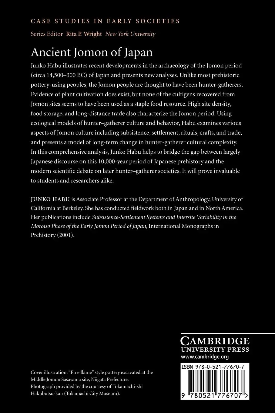 Rückseite: 9780521776707 | Ancient Jomon of Japan | Junko Habu (u. a.) | Taschenbuch | Englisch