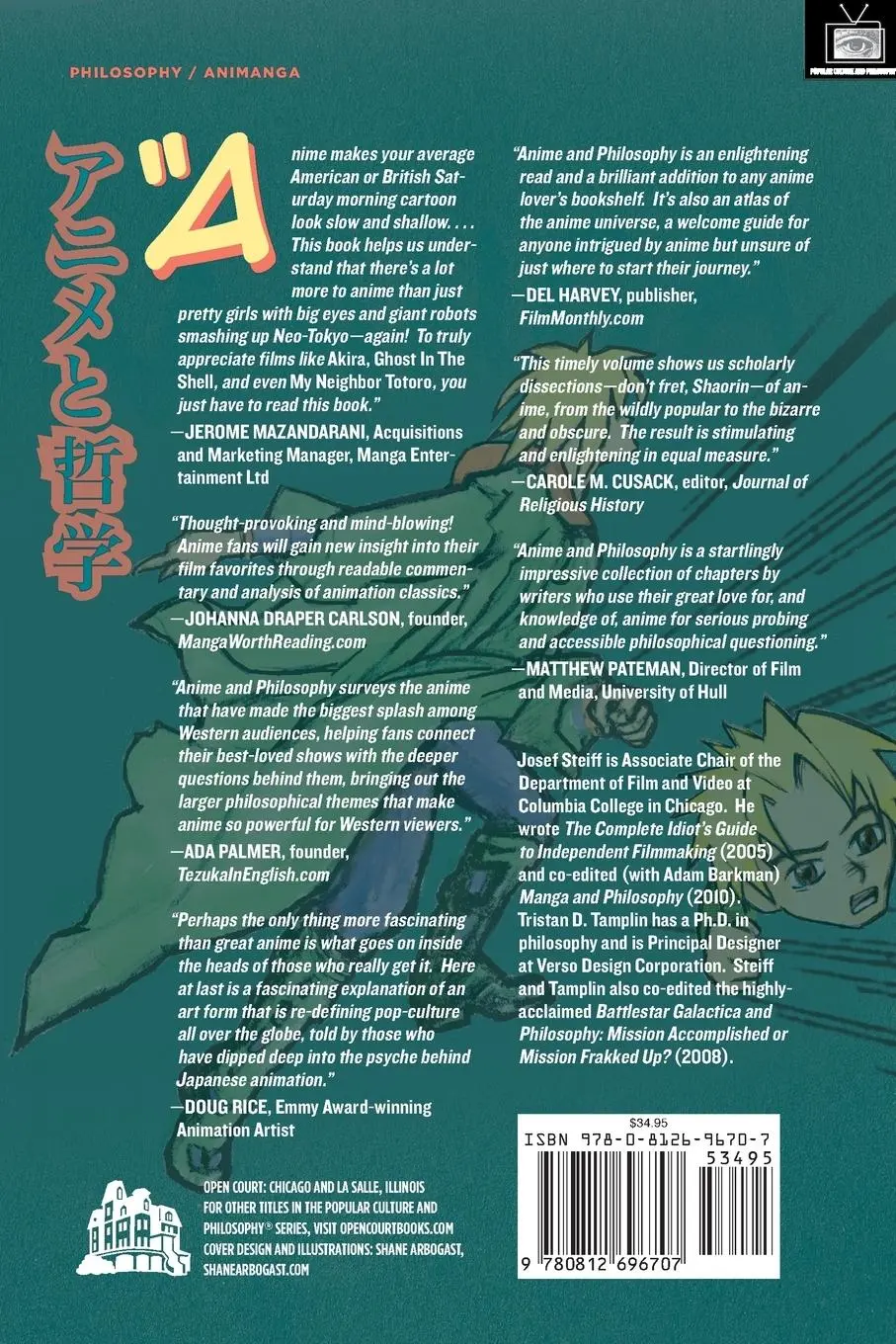 Rückseite: 9780812696707 | Anime and Philosophy | Wide Eyed Wonder | Josef Steiff (u. a.) | Buch