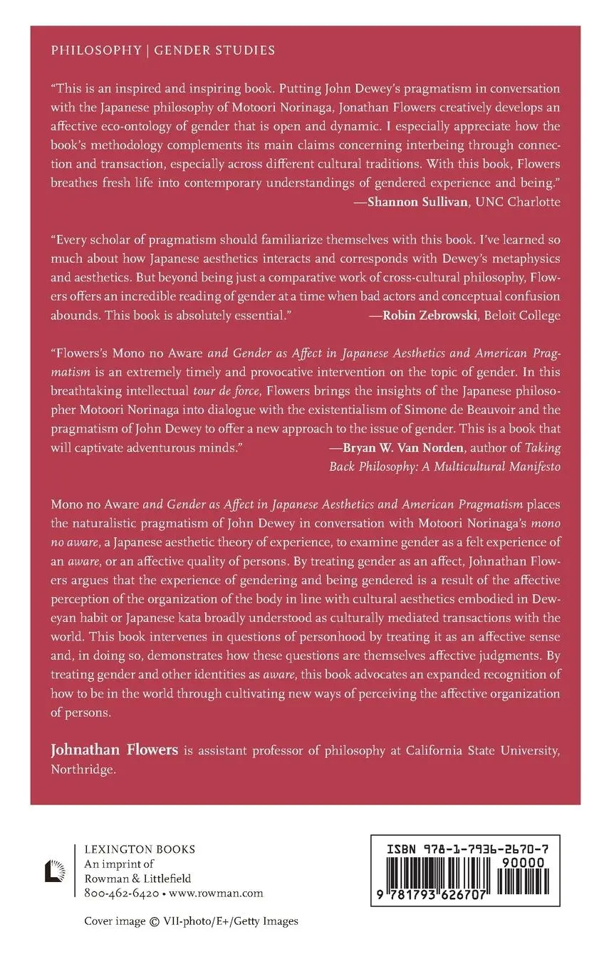 Rückseite: 9781793626707 | Mono no Aware and Gender as Affect in Japanese Aesthetics and...