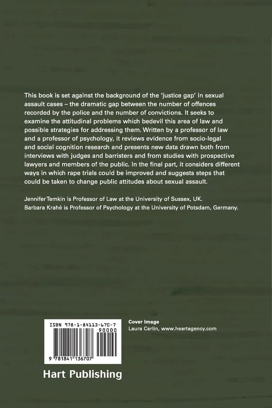 Rückseite: 9781841136707 | Sexual Assault and the Justice Gap | A Question of Attitude | Buch