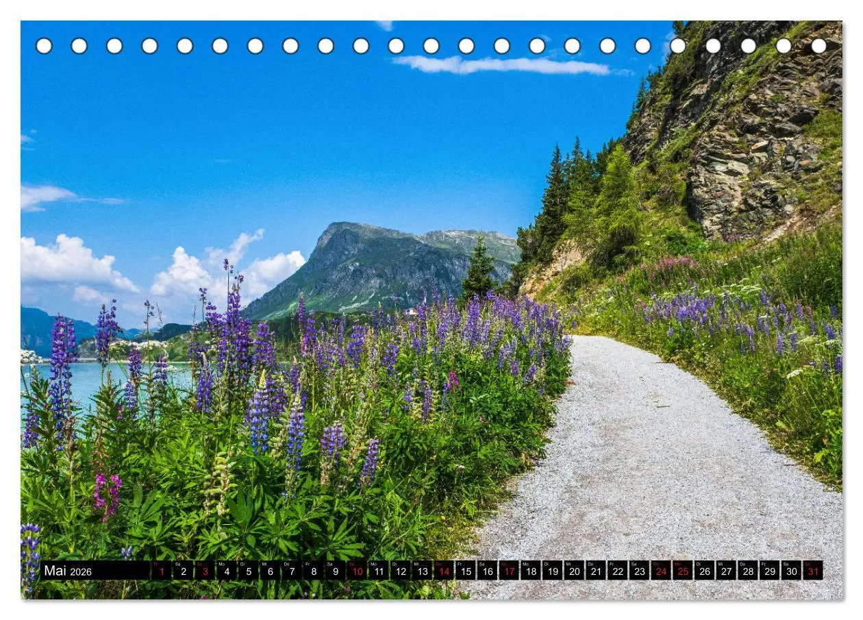 Bild: 9783457676707 | Wanderparadies Montafon (Tischkalender 2026 DIN A5 quer), CALVENDO...