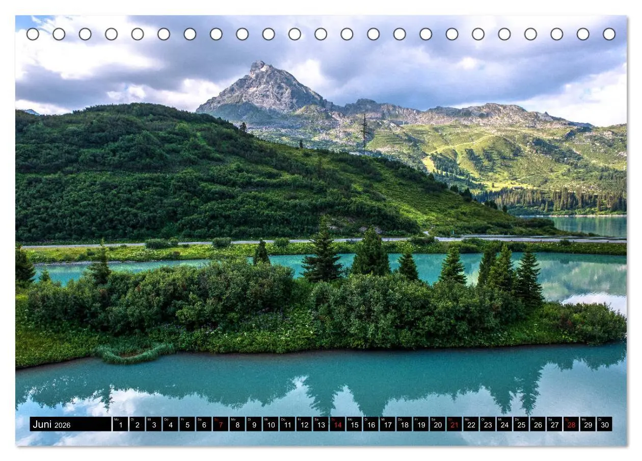 Bild: 9783457676707 | Wanderparadies Montafon (Tischkalender 2026 DIN A5 quer), CALVENDO...