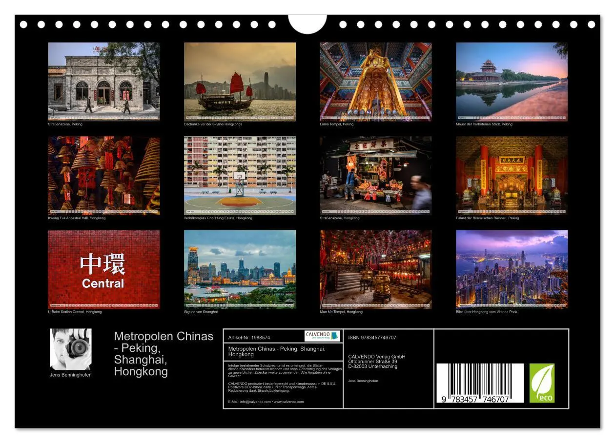 Bild: 9783457746707 | Metropolen Chinas - Peking, Shanghai, Hongkong (Wandkalender 2026...