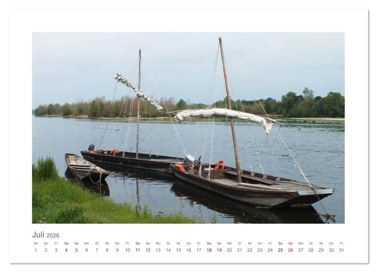 Bild: 9783516146707 | Unterwegs an der Loire (Wandkalender 2026 DIN A2 quer), CALVENDO...