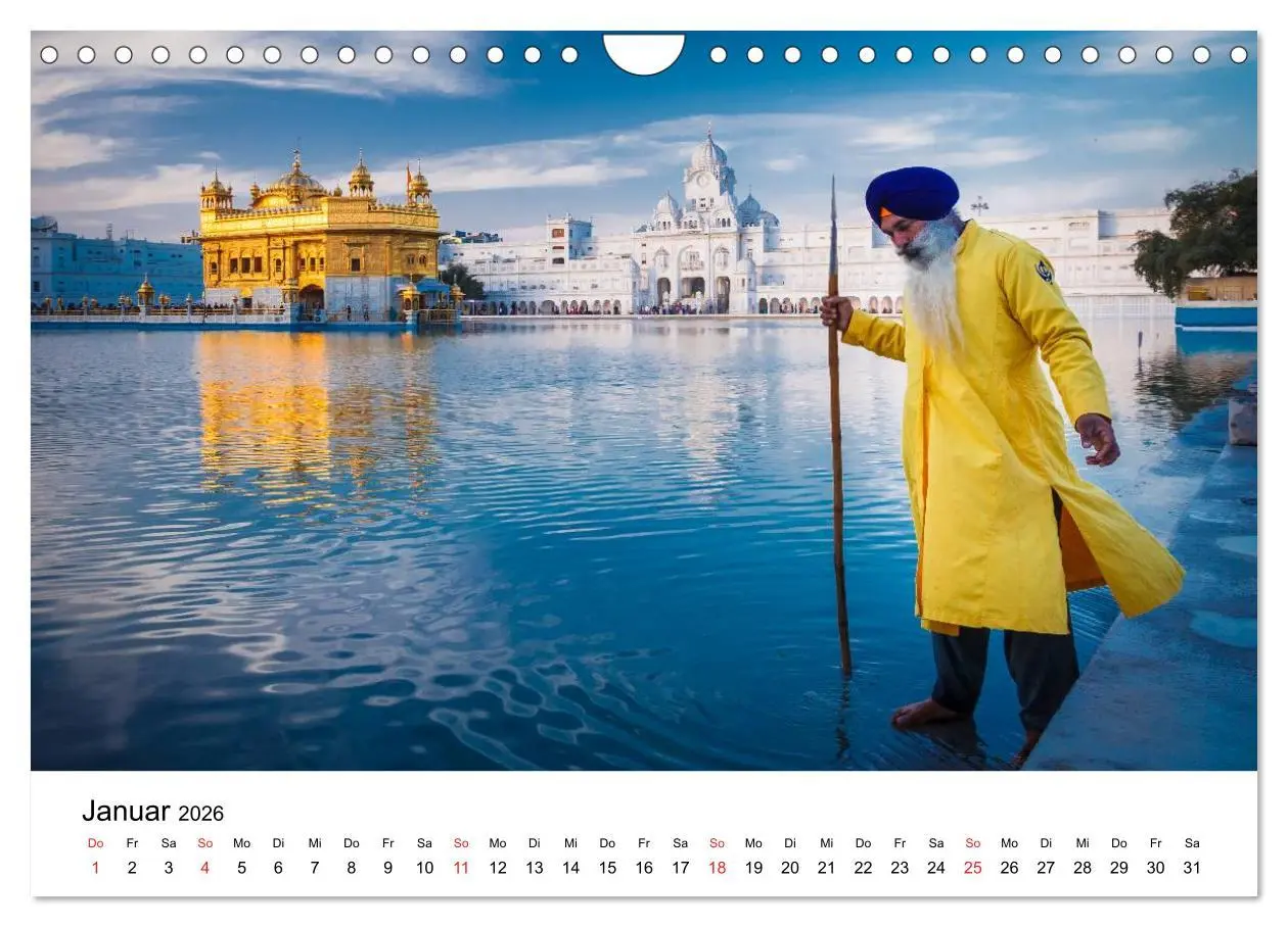 Bild: 9783516216707 | Indien: Menschen ¿ Farben ¿ Religionen (Wandkalender 2026 DIN A4...
