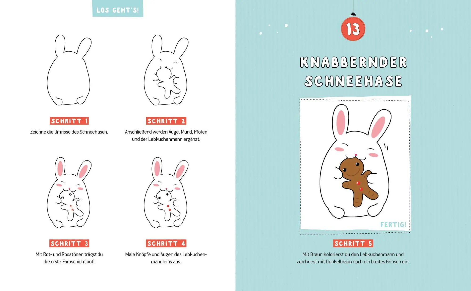 Bild: 9783745906707 | Mein Kawaii-Adventskalender-Buch: Cute Christmas | Buch | 112 S.