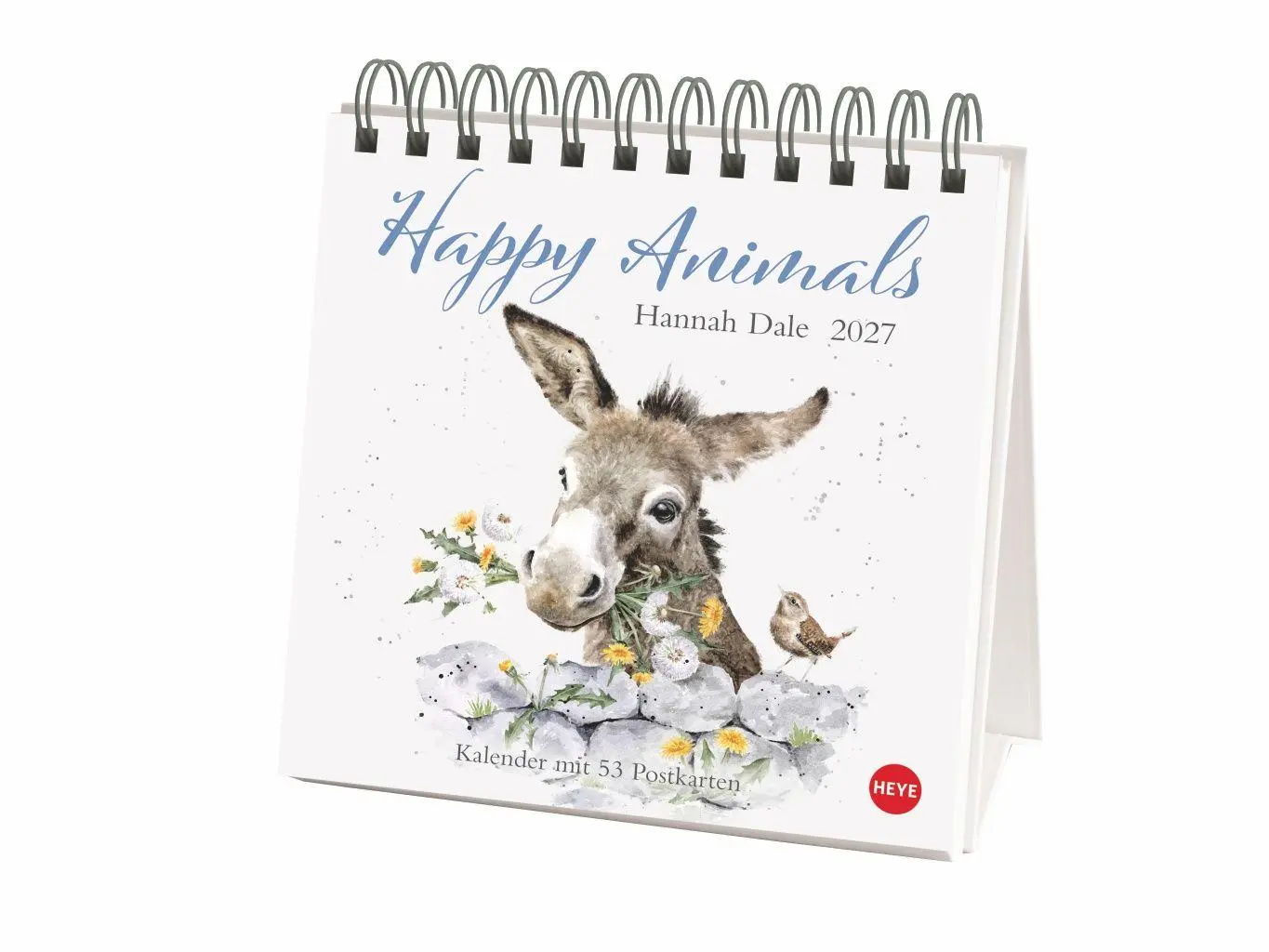 Cover: 9783756416707 | Hannah Dale: Happy Animals Premium-Postkartenkalender 2027 | Dale