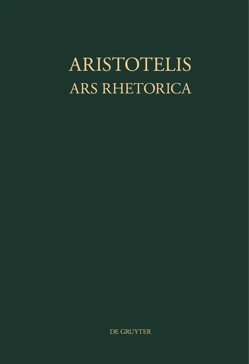 Cover: 9783110066807 | Aristotelis Ars rhetorica | Aristoteles | Buch | XIX | 1976