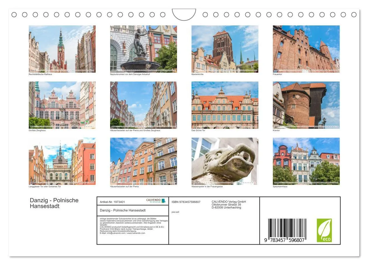 Bild: 9783457596807 | Danzig - Polnische Hansestadt (Wandkalender 2026 DIN A4 quer),...