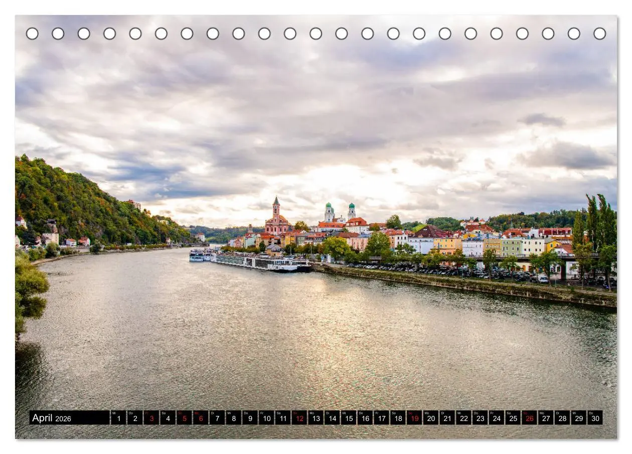 Bild: 9783457736807 | Passau - Die Dreiflüssestadt (Tischkalender 2026 DIN A5 quer),...