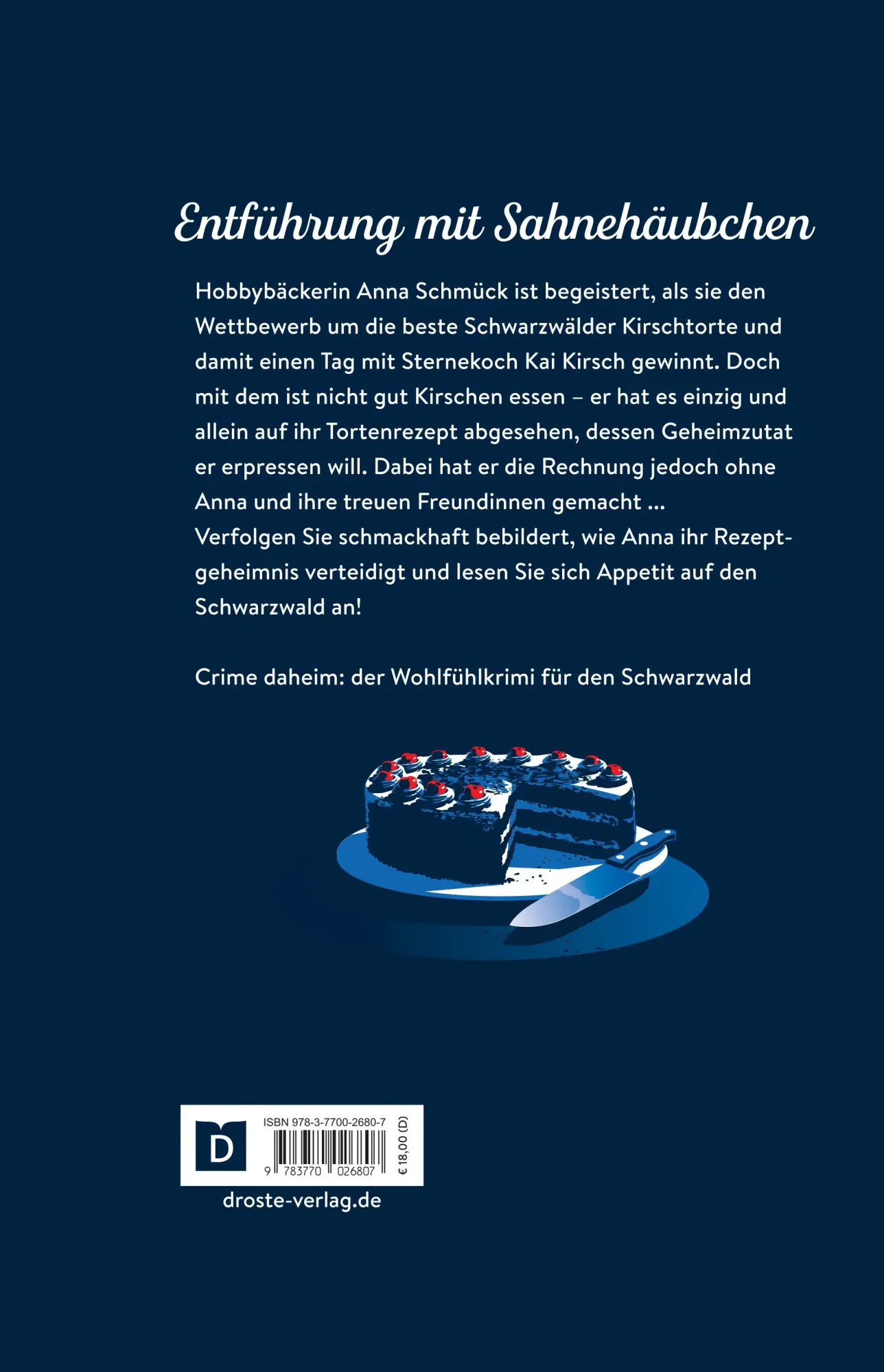 Rückseite: 9783770026807 | Tortentrauma | Den Schwarzwald kriminell entdecken | Buch | 176 S.