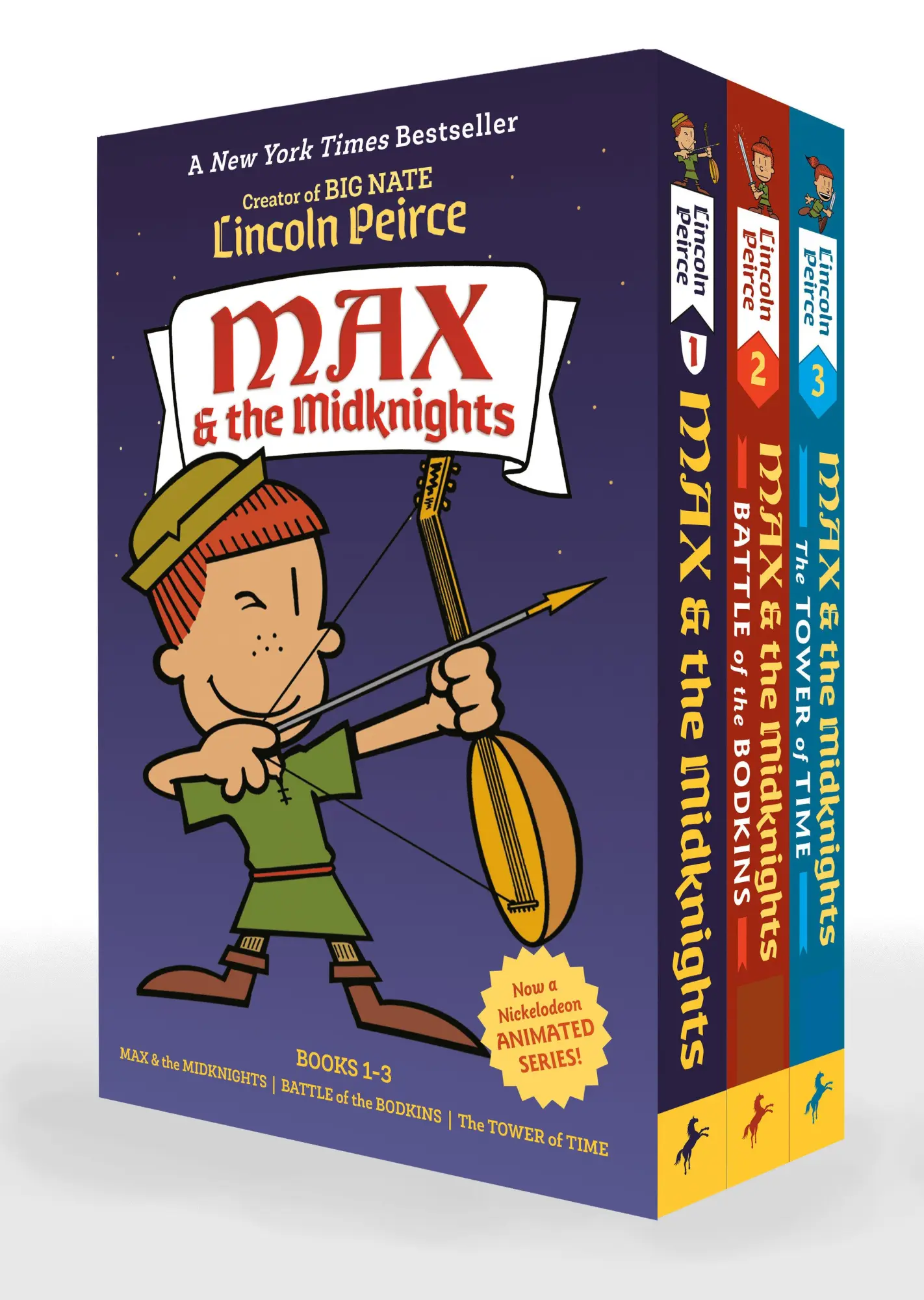 Cover: 9780593896907 | Max and the Midknights Paperback 3-Book Boxed Set | Lincoln Peirce