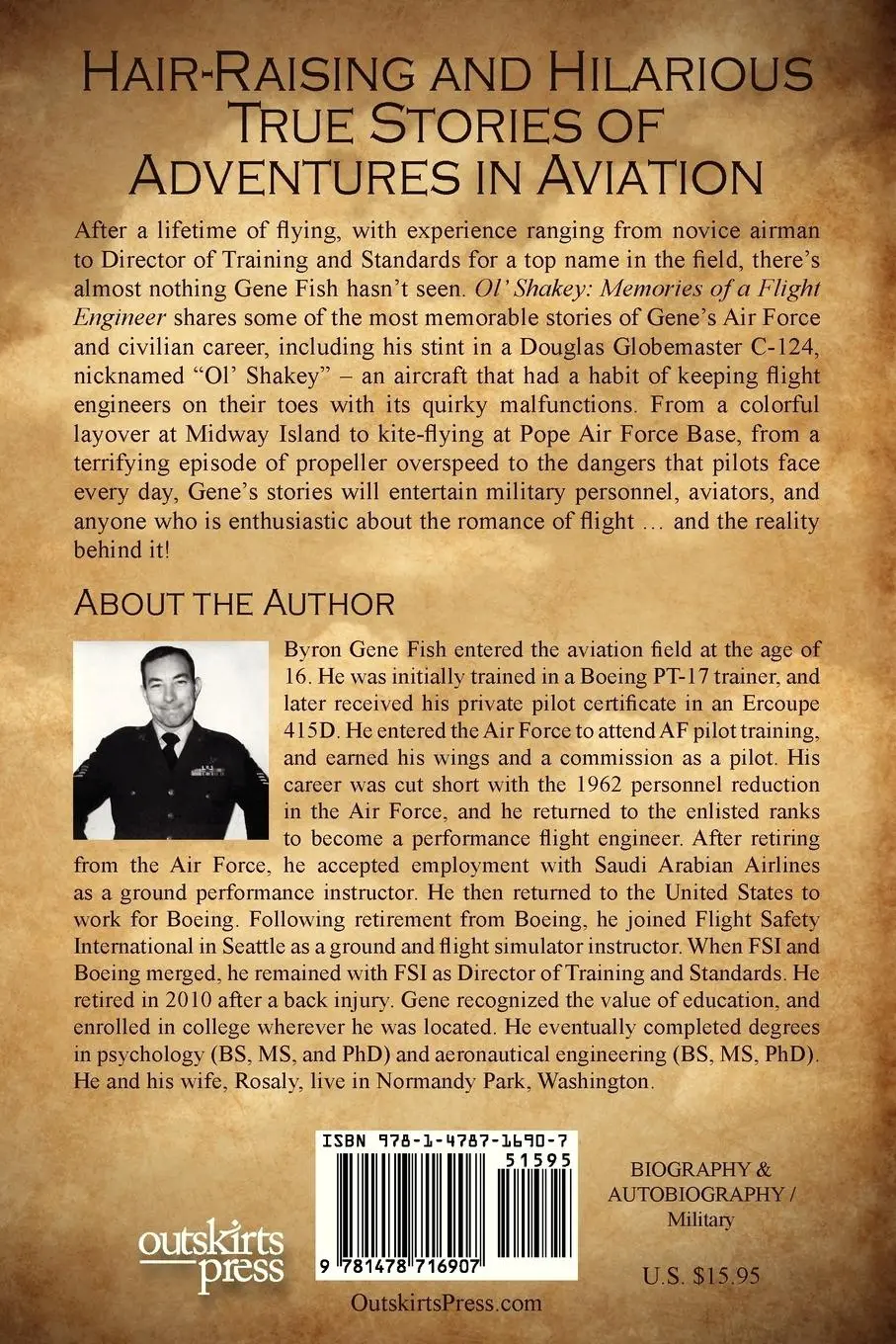 Rückseite: 9781478716907 | Ol' Shakey | Memories of a Flight Engineer | Byron Gene Fish | Buch