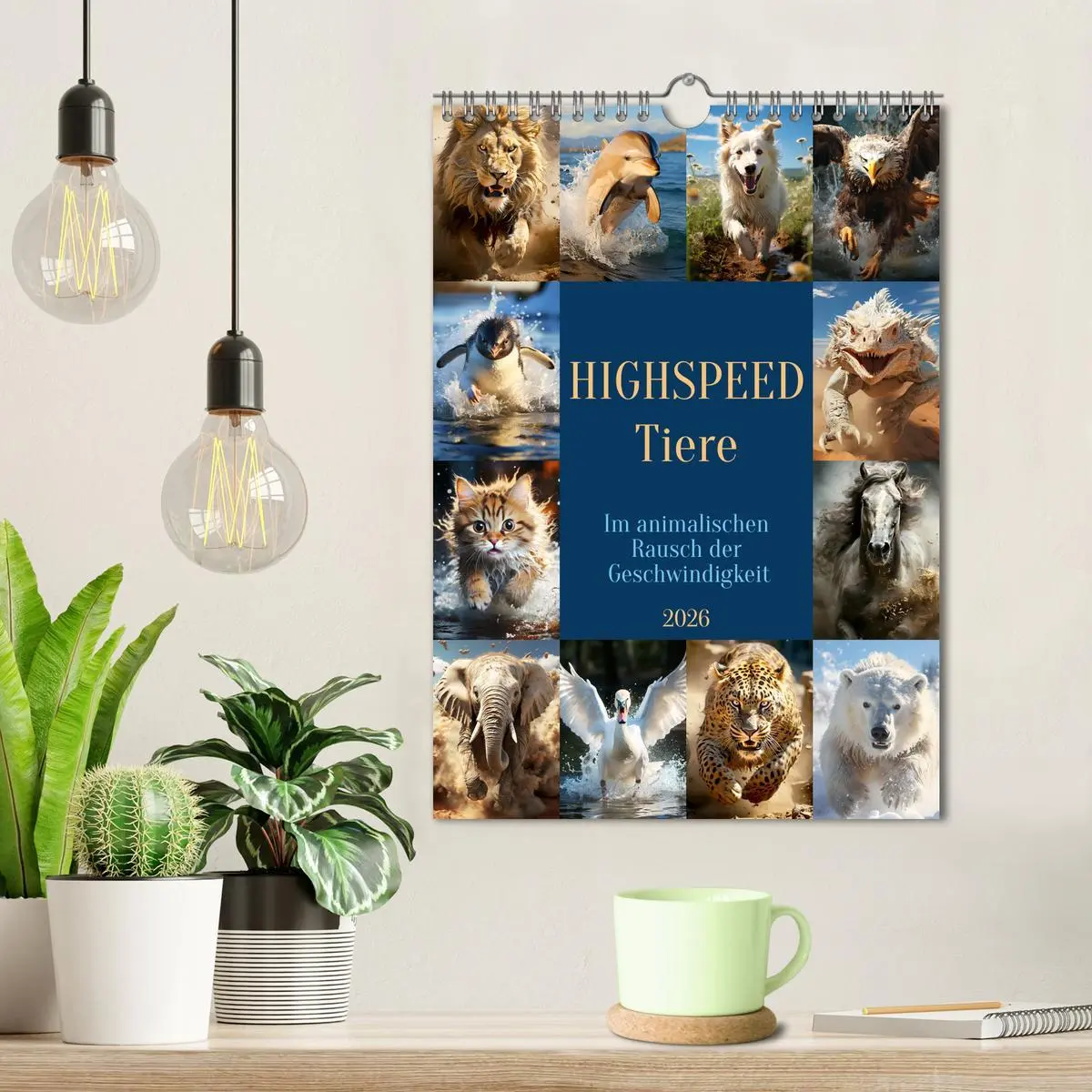 Bild: 9783516296907 | Highspeed Tiere (Wandkalender 2026 DIN A4 hoch), CALVENDO...