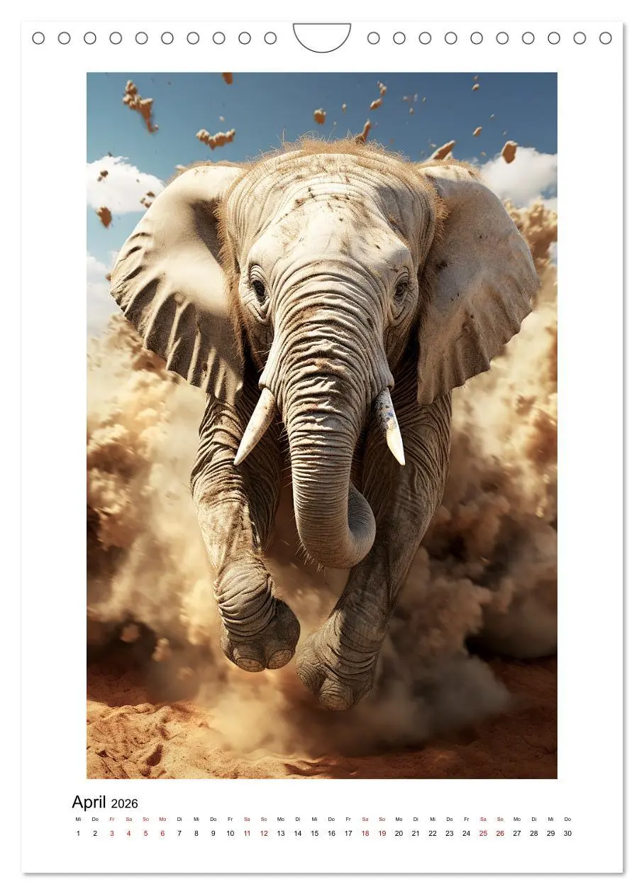 Bild: 9783516296907 | Highspeed Tiere (Wandkalender 2026 DIN A4 hoch), CALVENDO...